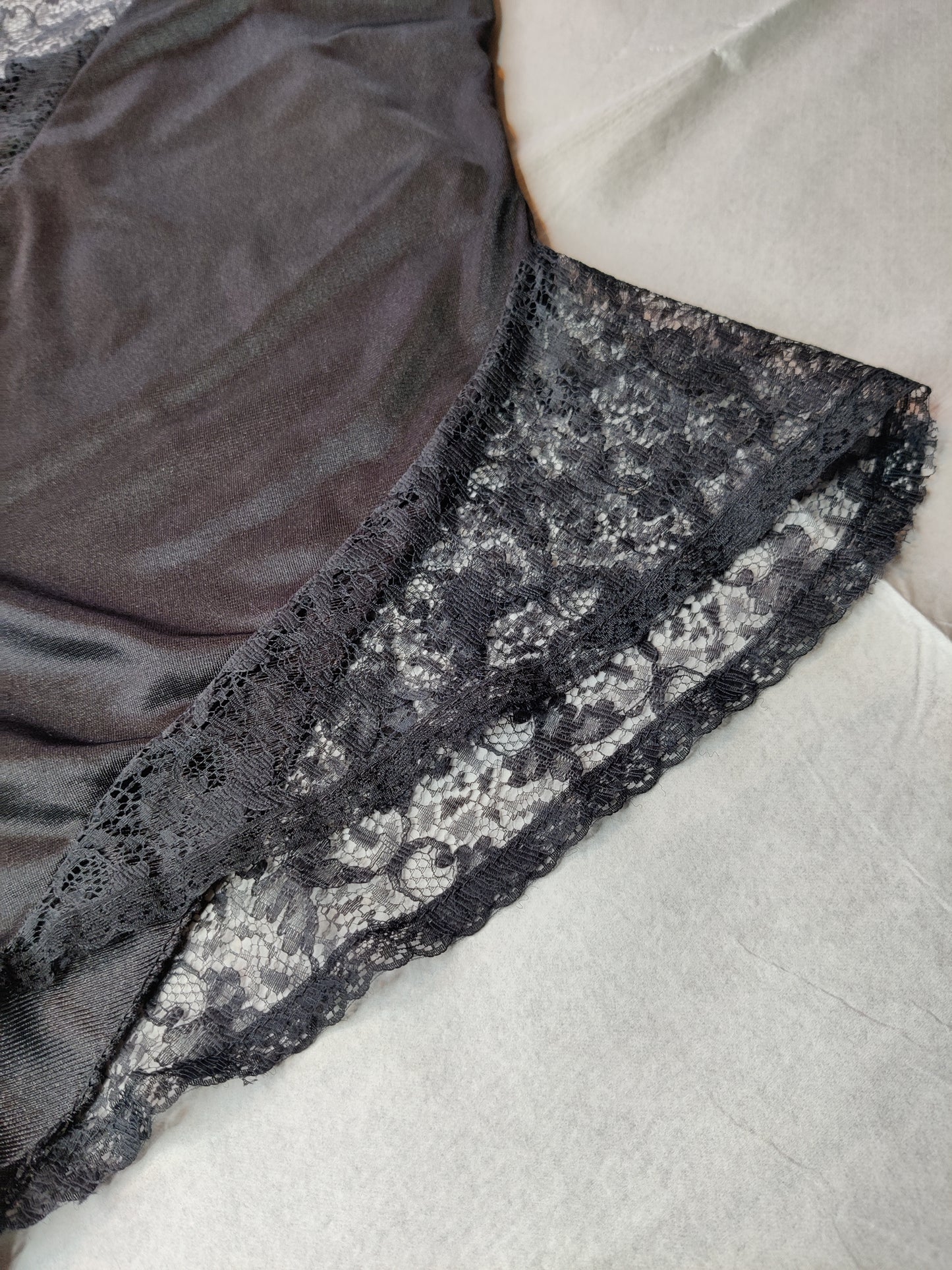 1980s Black Teddy/Camiknickers