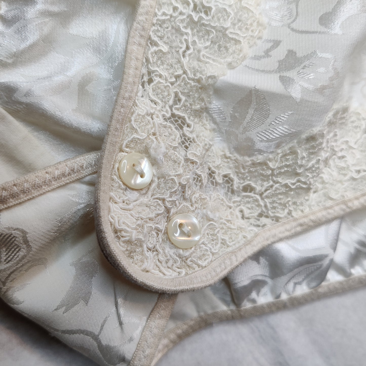 1980s Cream Teddy/Camiknickers
