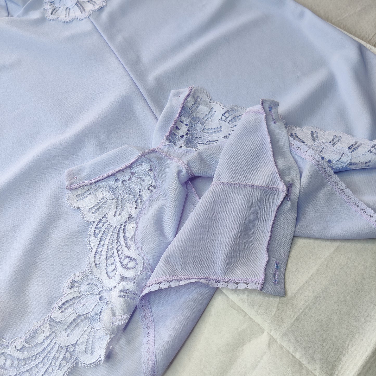 Vintage Lavender 1970s Teddy/Camiknickers