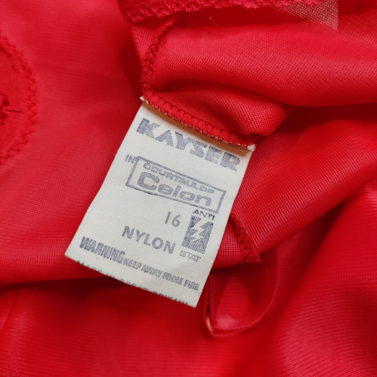 1960s Coral Red Slip