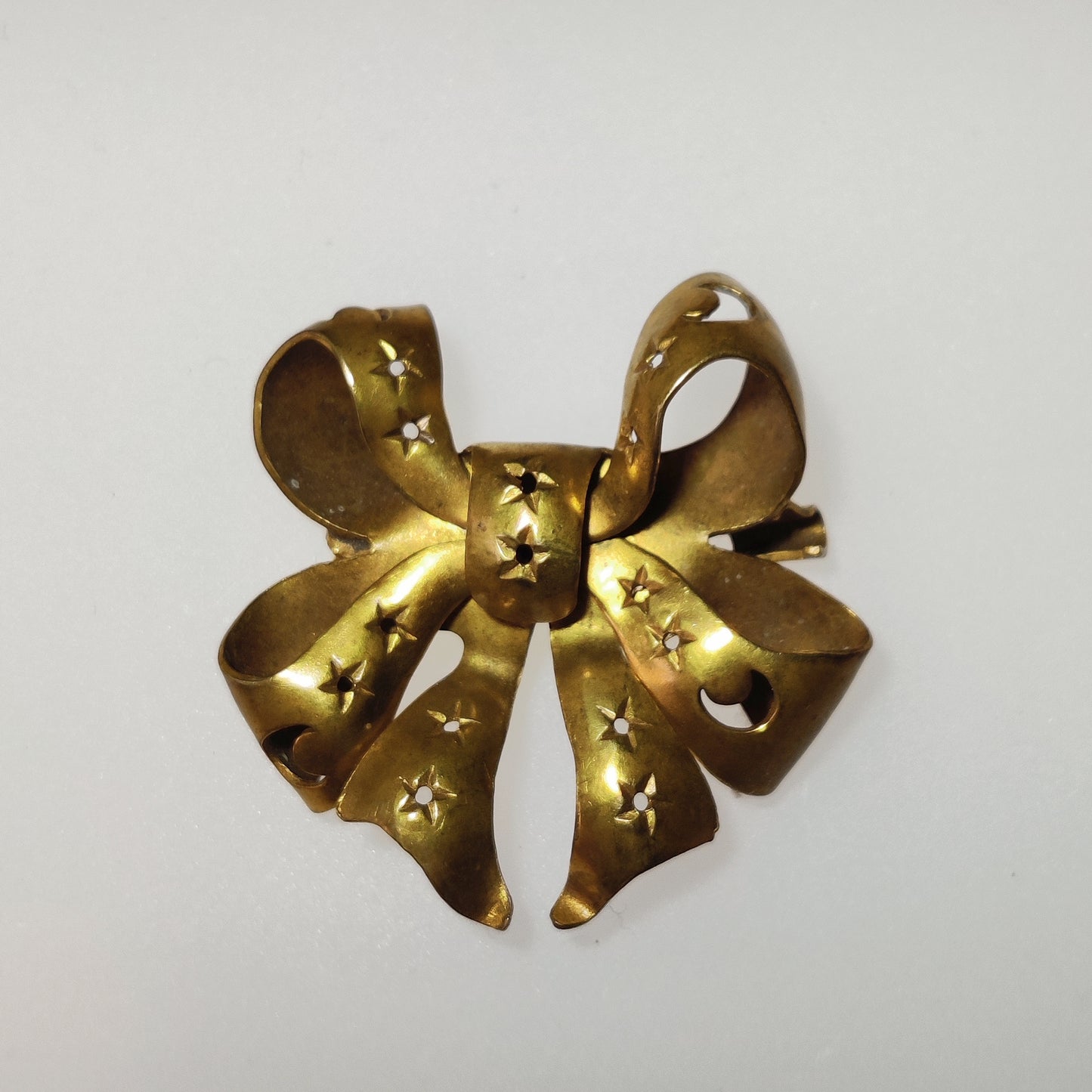 Vintage Celestial Bow Brooch