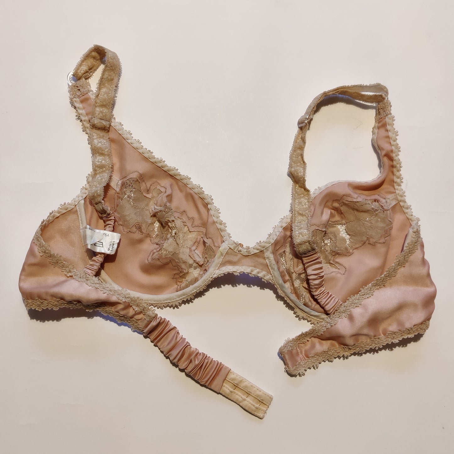 1970s Pink Janet Reger Bra & Pants Set