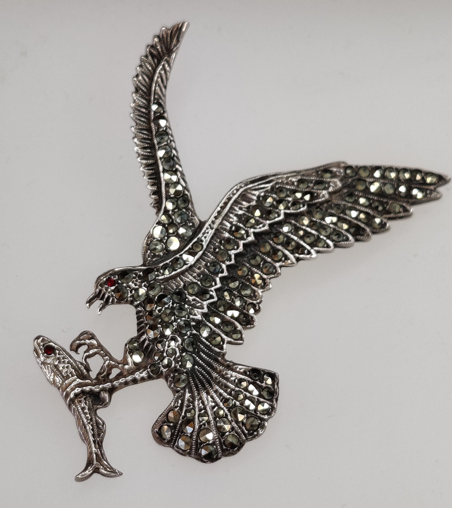 Vintage Silver Eagle Brooch