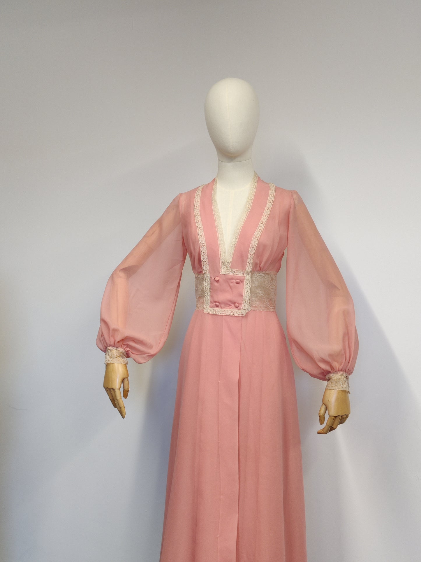 Vintage Janet Reger Nightdress and Gown Set