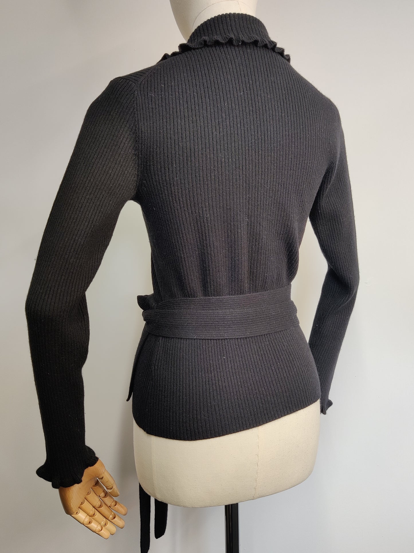 Jaeger Silk/Cashmere Wrap Cardigan
