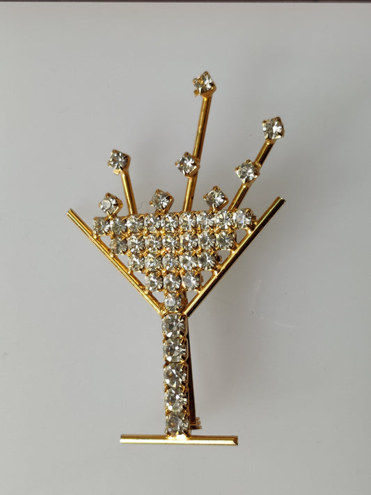 Vintage Cocktail Brooch