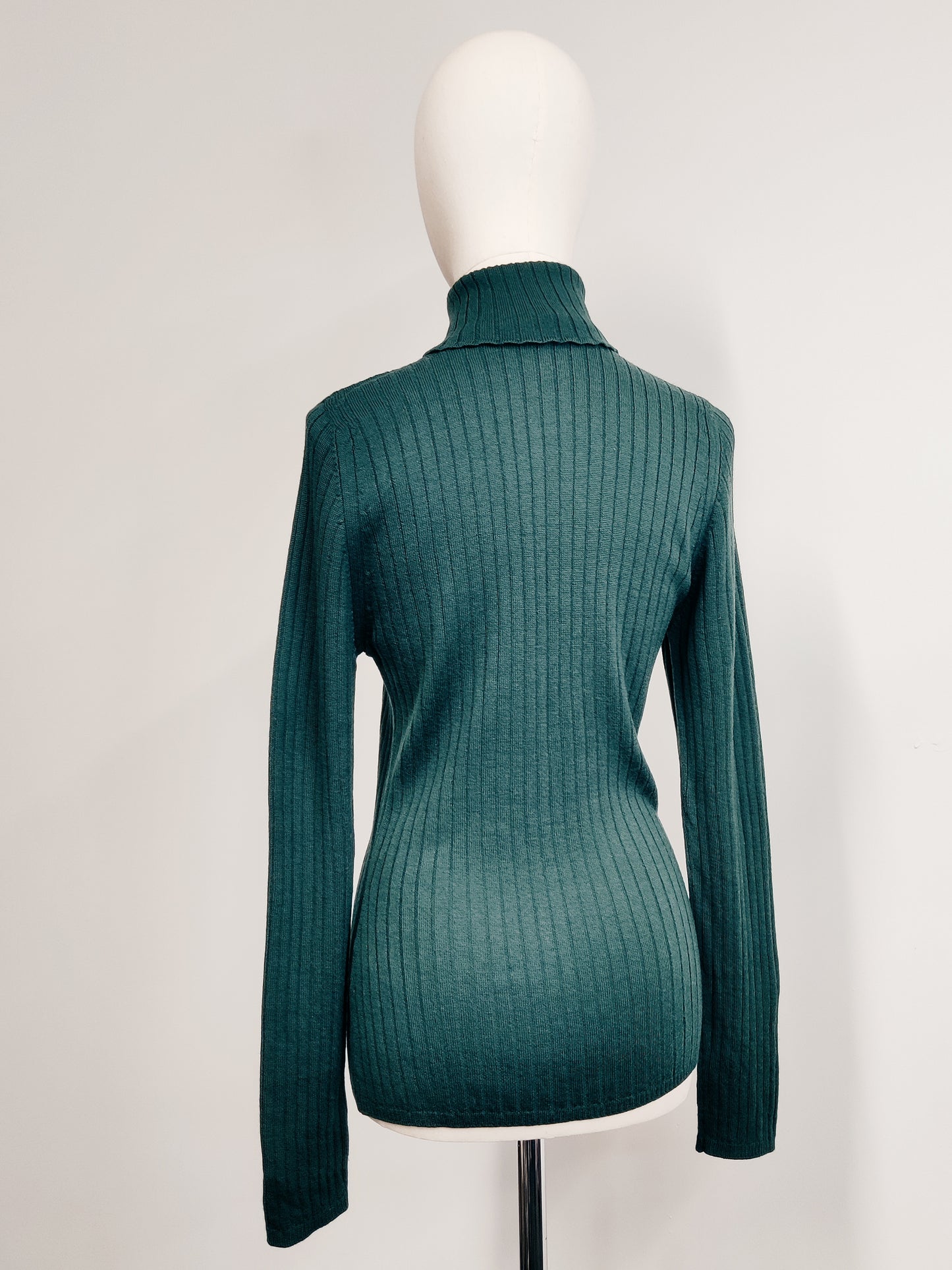 Vintage Jaeger Merino Polo Neck Jumper