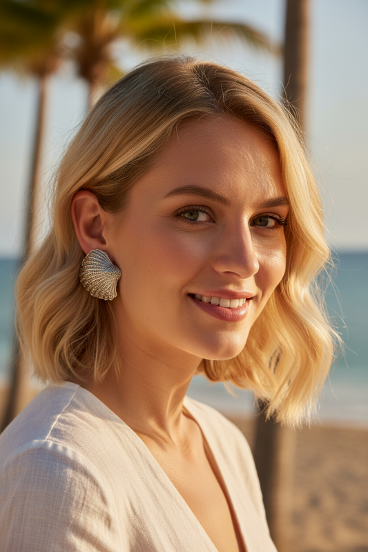 1990s Shell Earrings