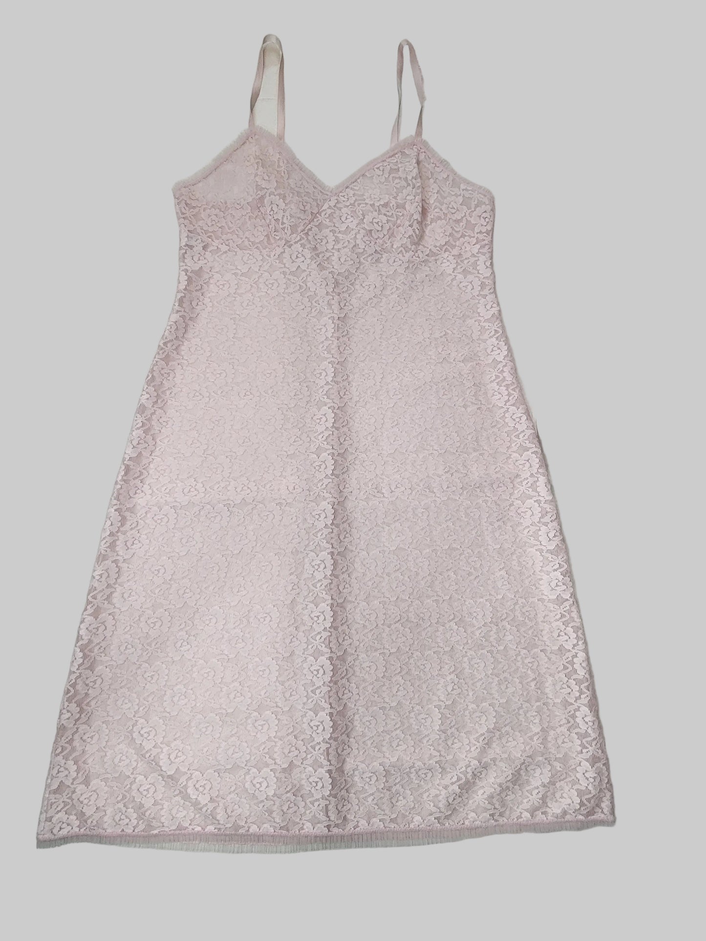 1960s Pink Lace Slip