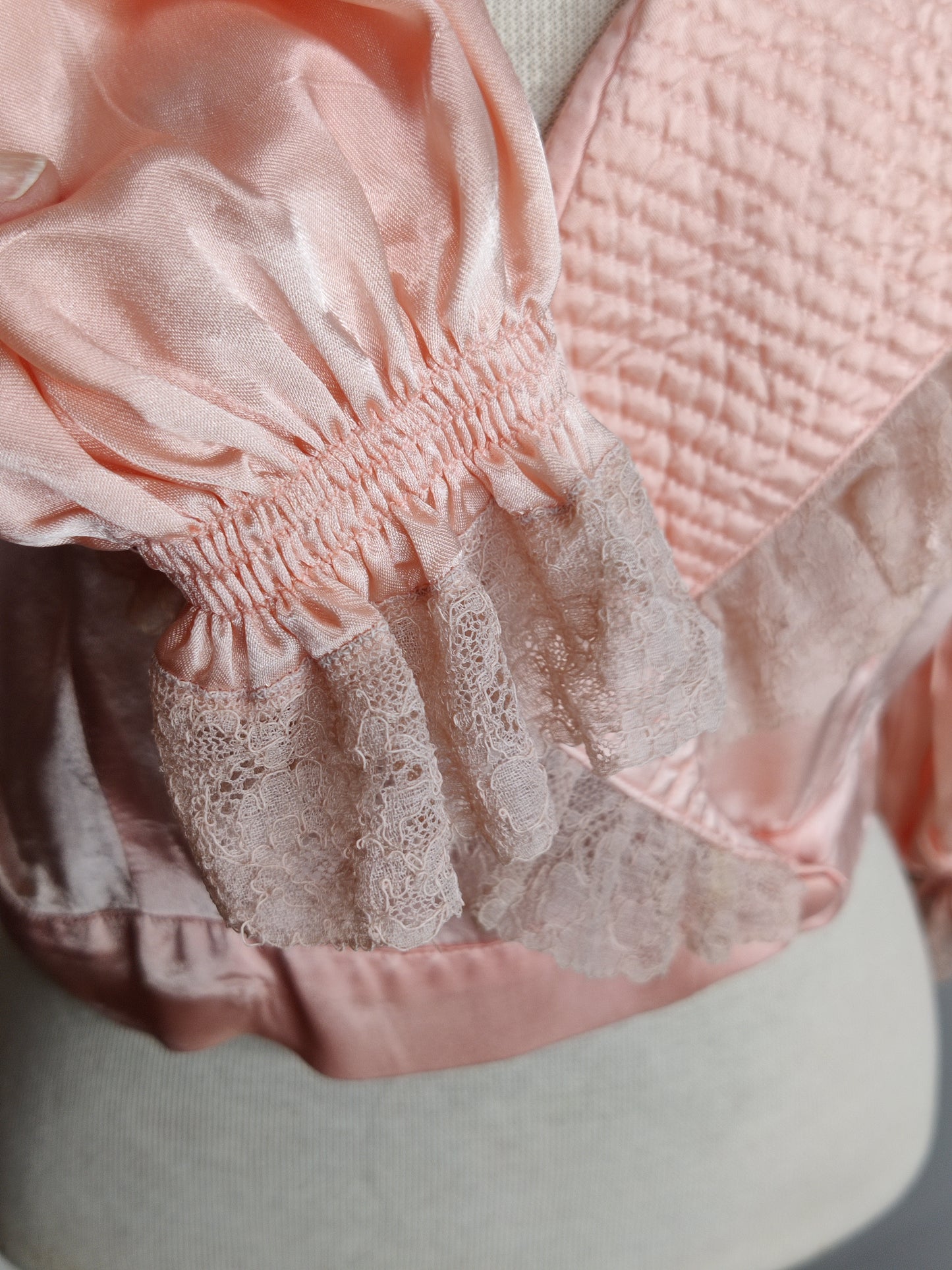 Vintage Satin Bed Jacket