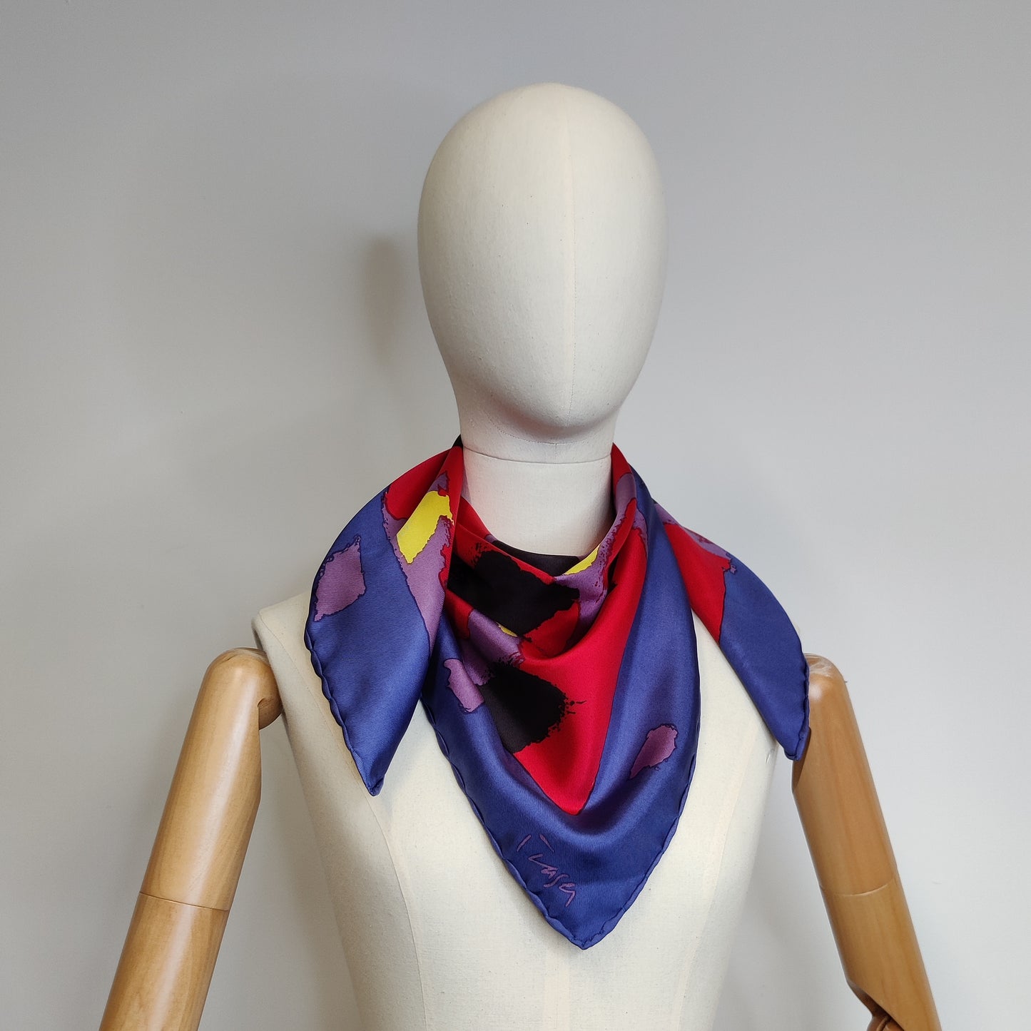 Donald Hamilton Fraser RA 1980s Silk Twill Scarf