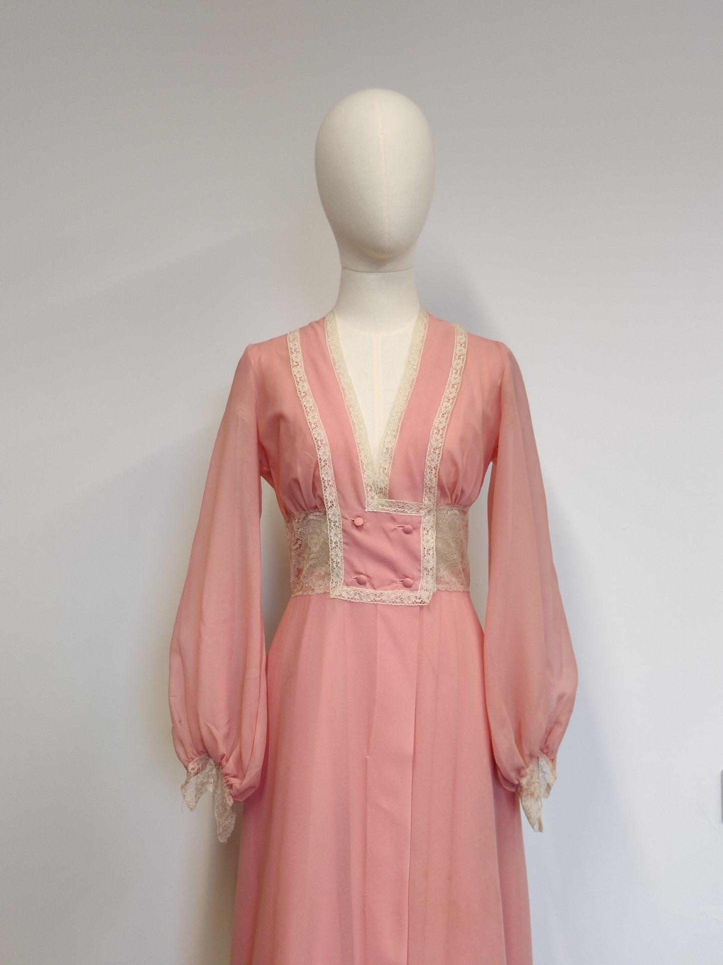 Vintage Janet Reger Nightdress and Gown Set