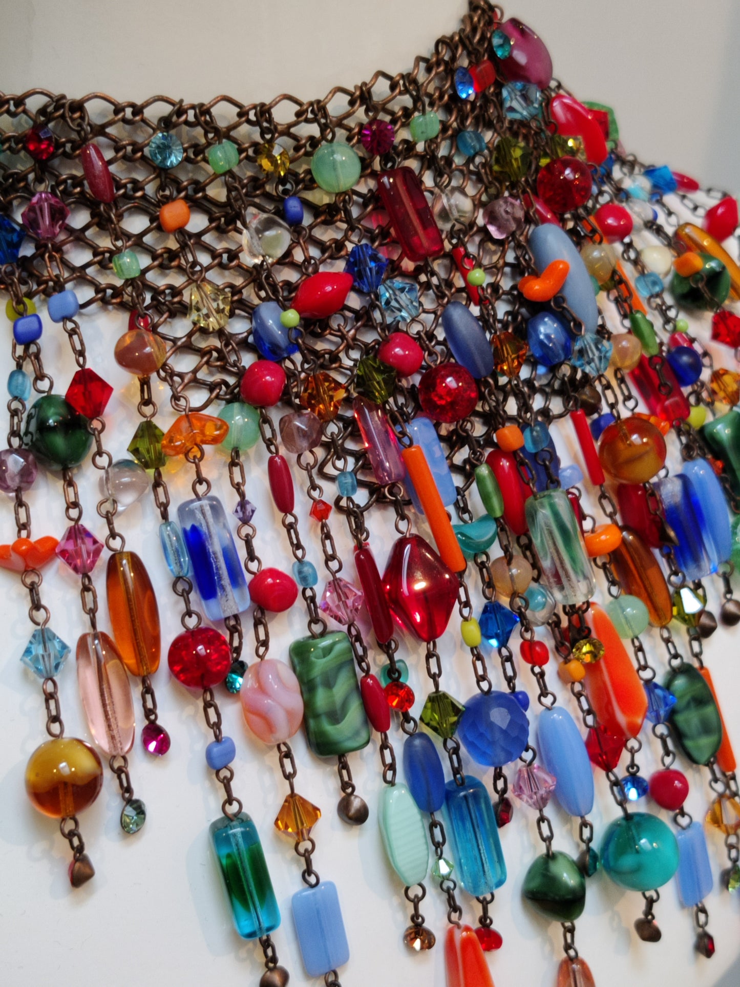 Konplott Multicoloured Glass Beaded Bib Necklace