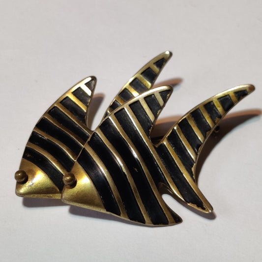 Vintage Fishes Brooch
