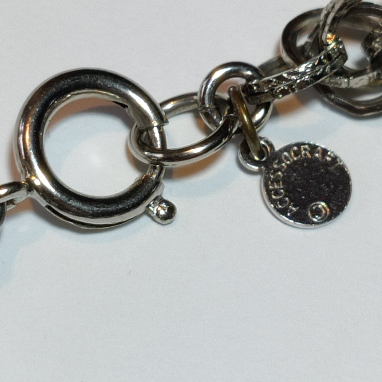 Vintage Glass Charm Bracelet