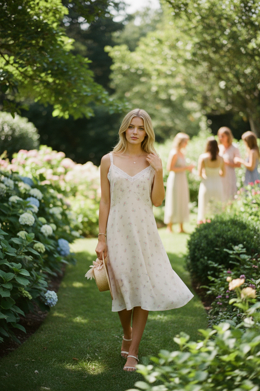 Vintage Floral Slip Dress