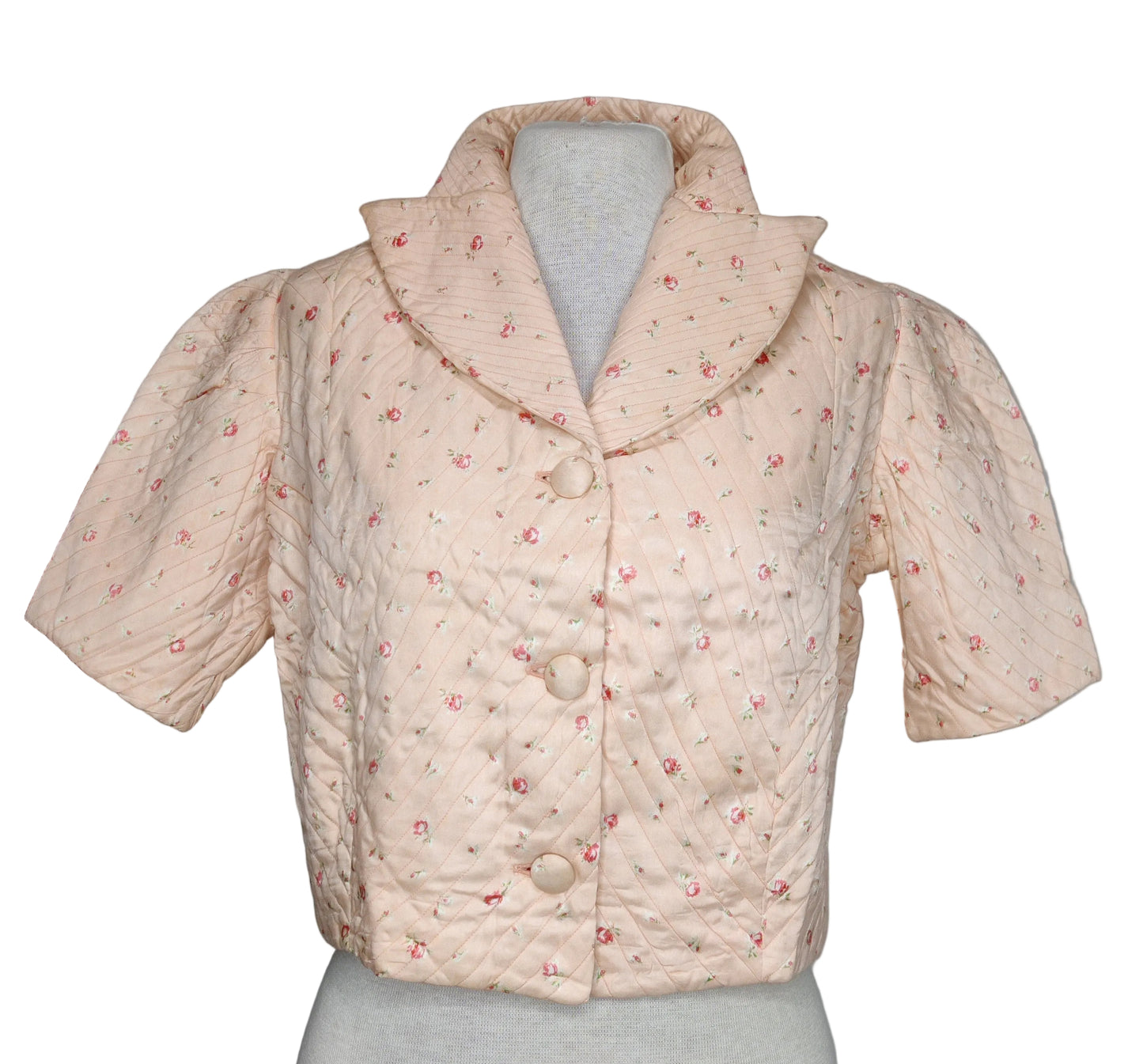 Vintage Floral Bed Jacket