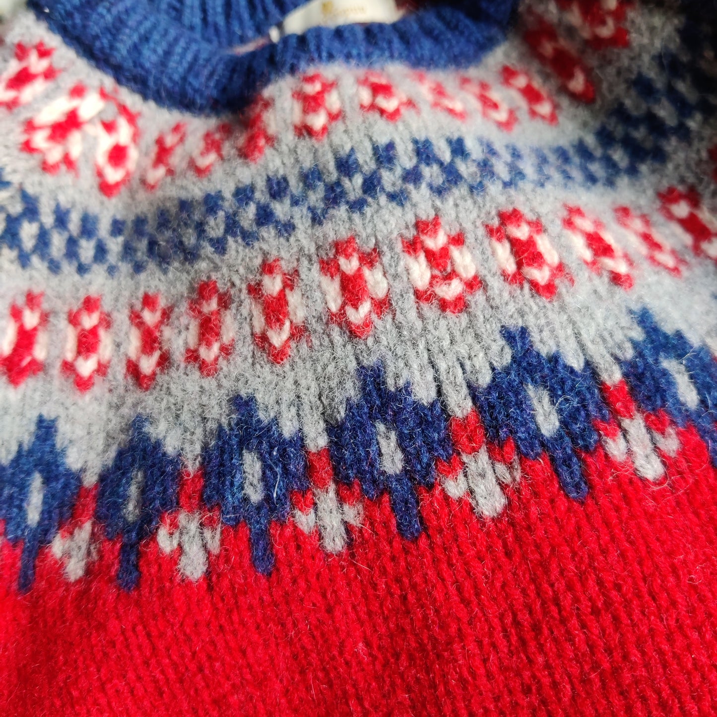 Vintage Lambswool Fair Isle Jumper