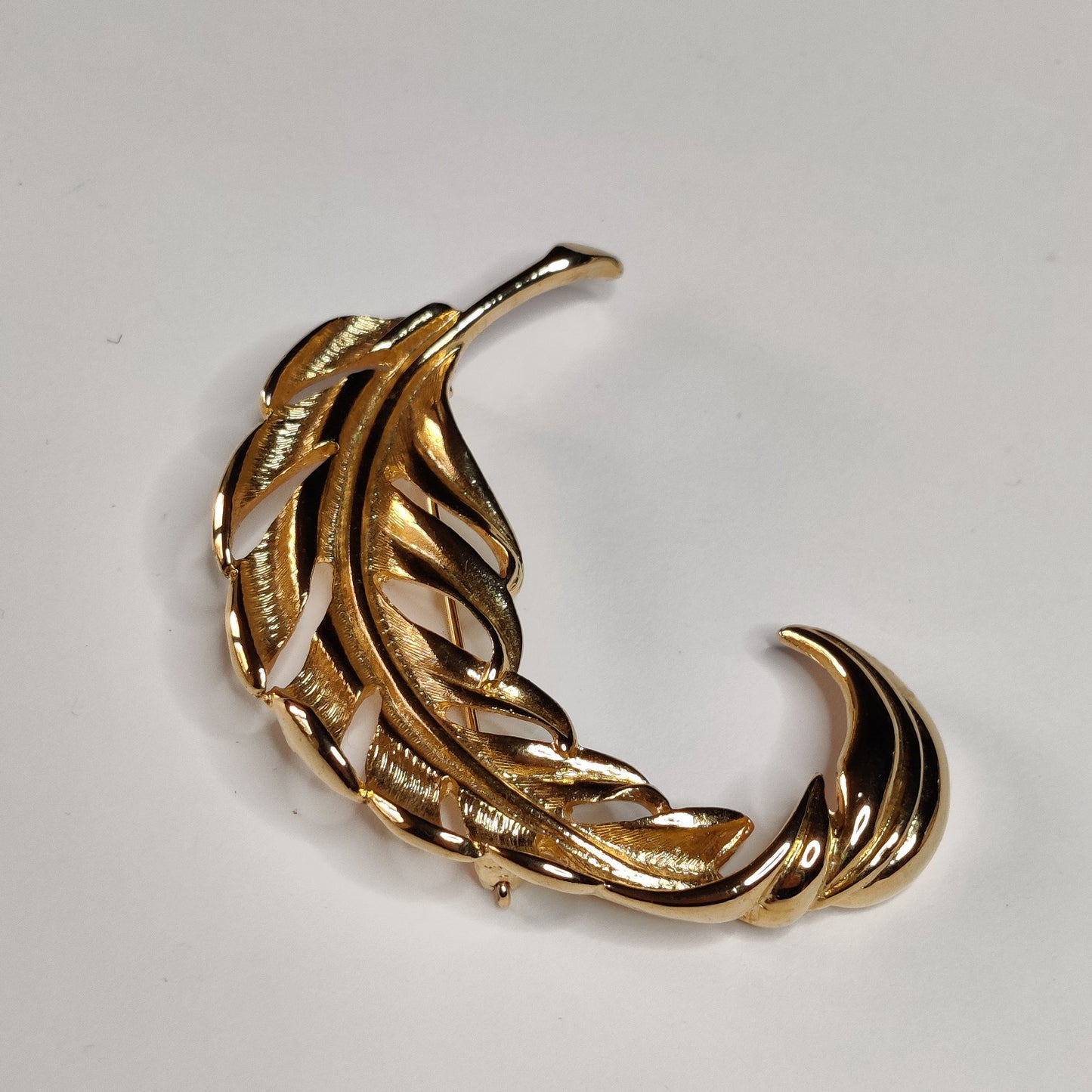 1960s Leaf Brooch