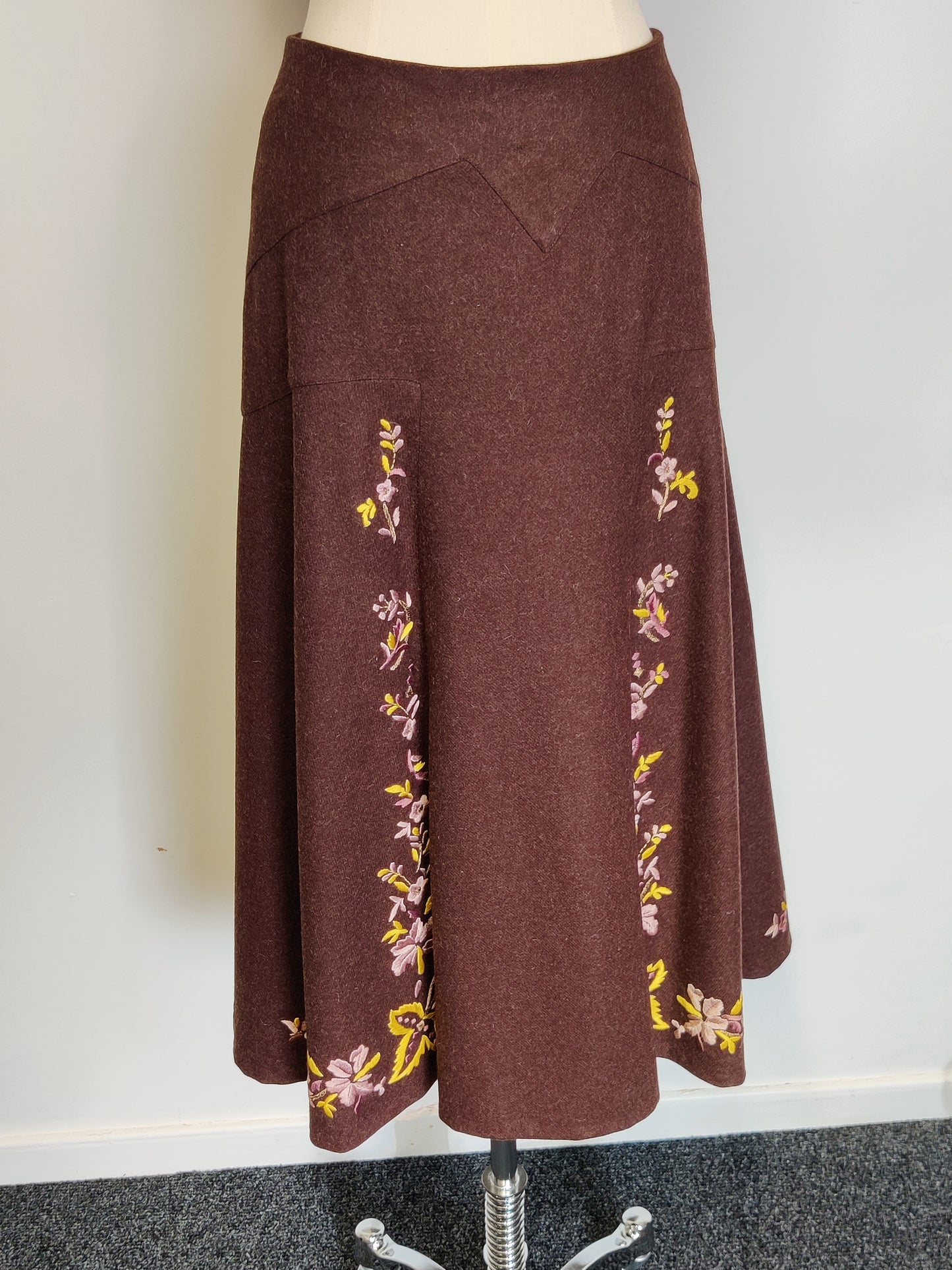 Megan Park Embroidered Skirt