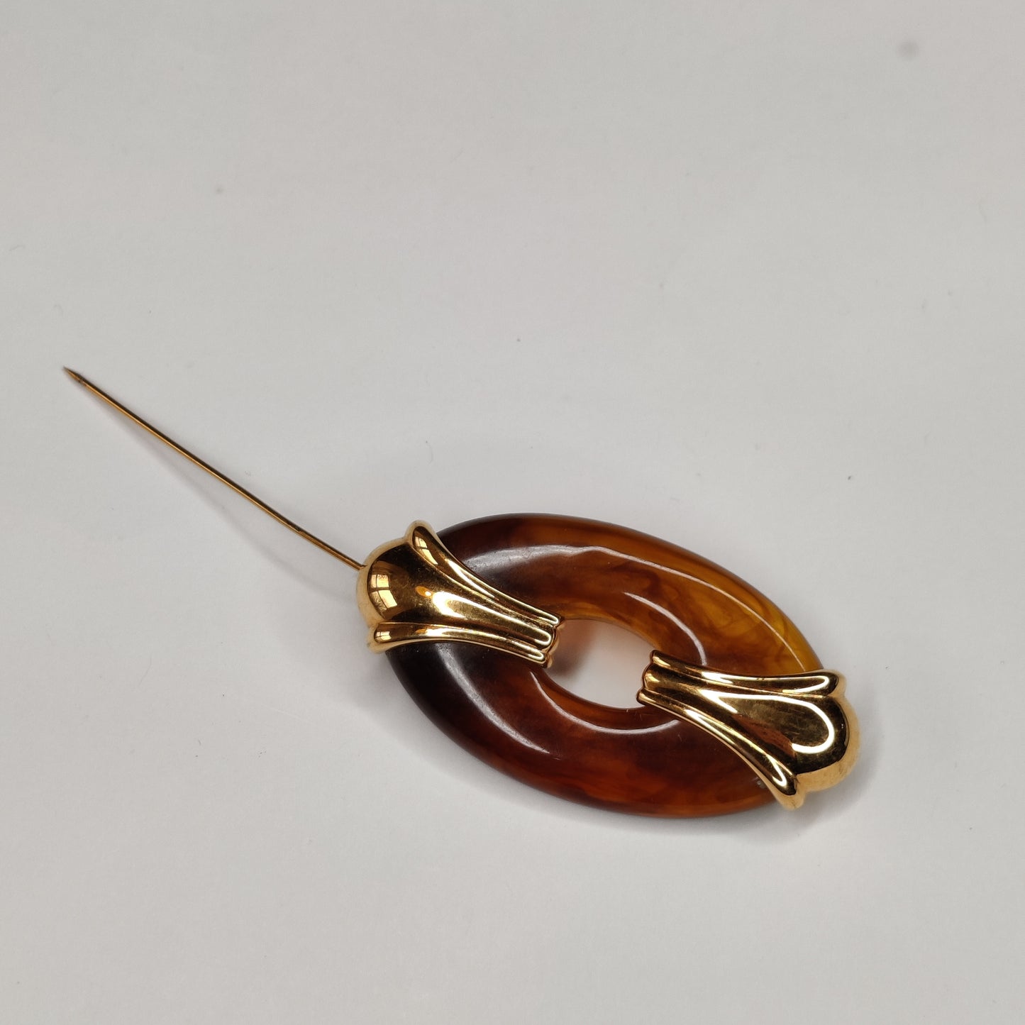 Vintage Faux Tortoiseshell Brooch