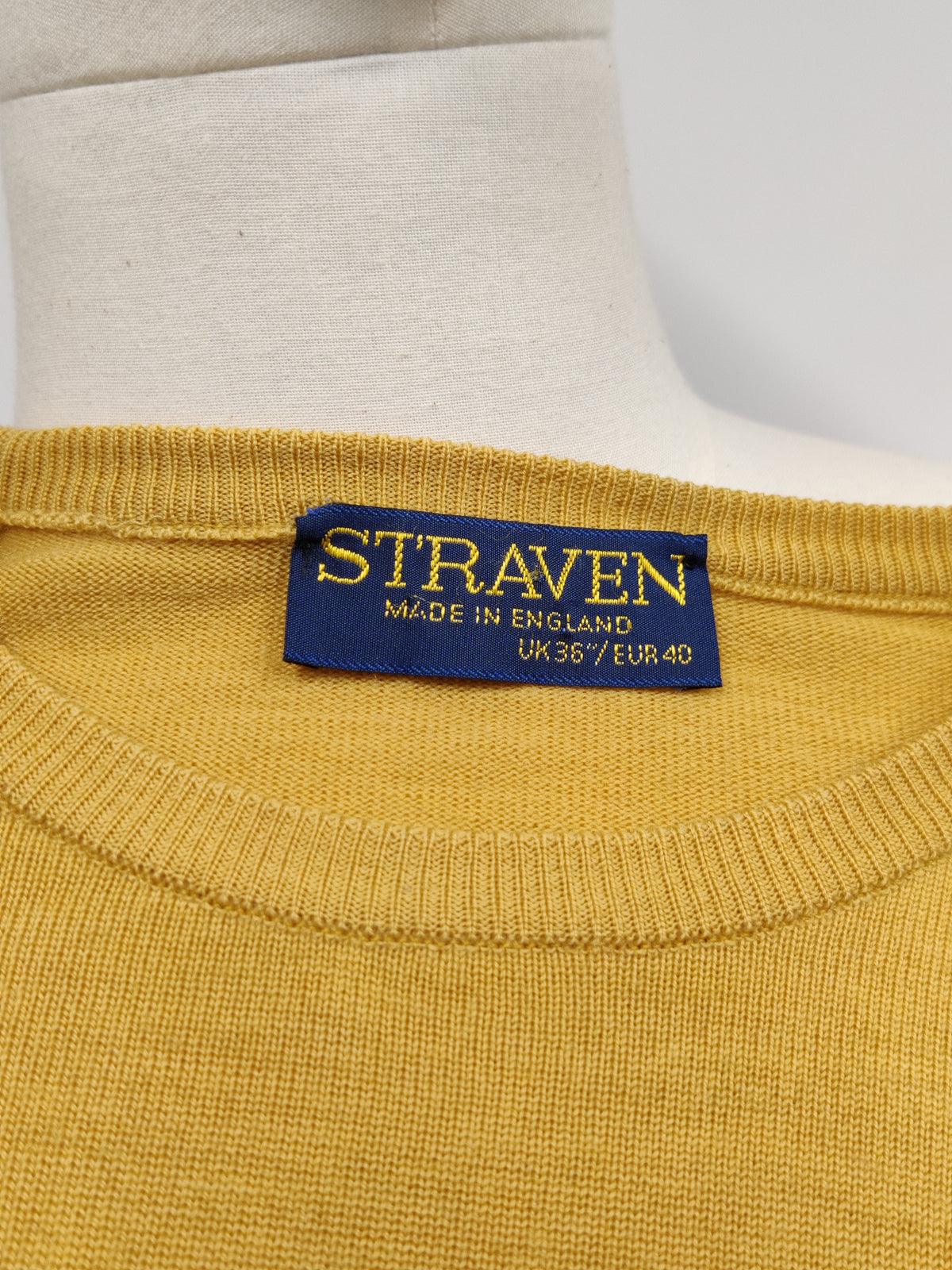 Vintage Straven Pure Merino Wool Crew Neck Jumper