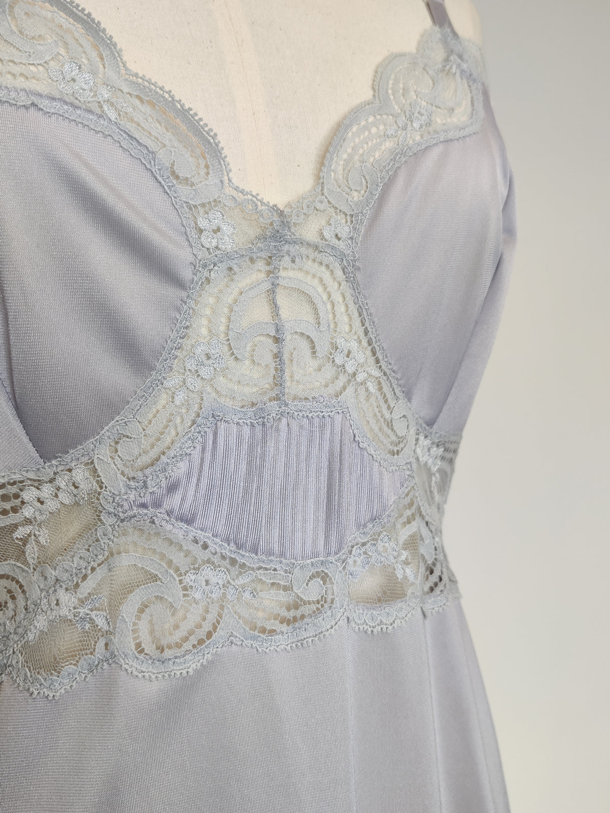 1960s Dove Grey Slip