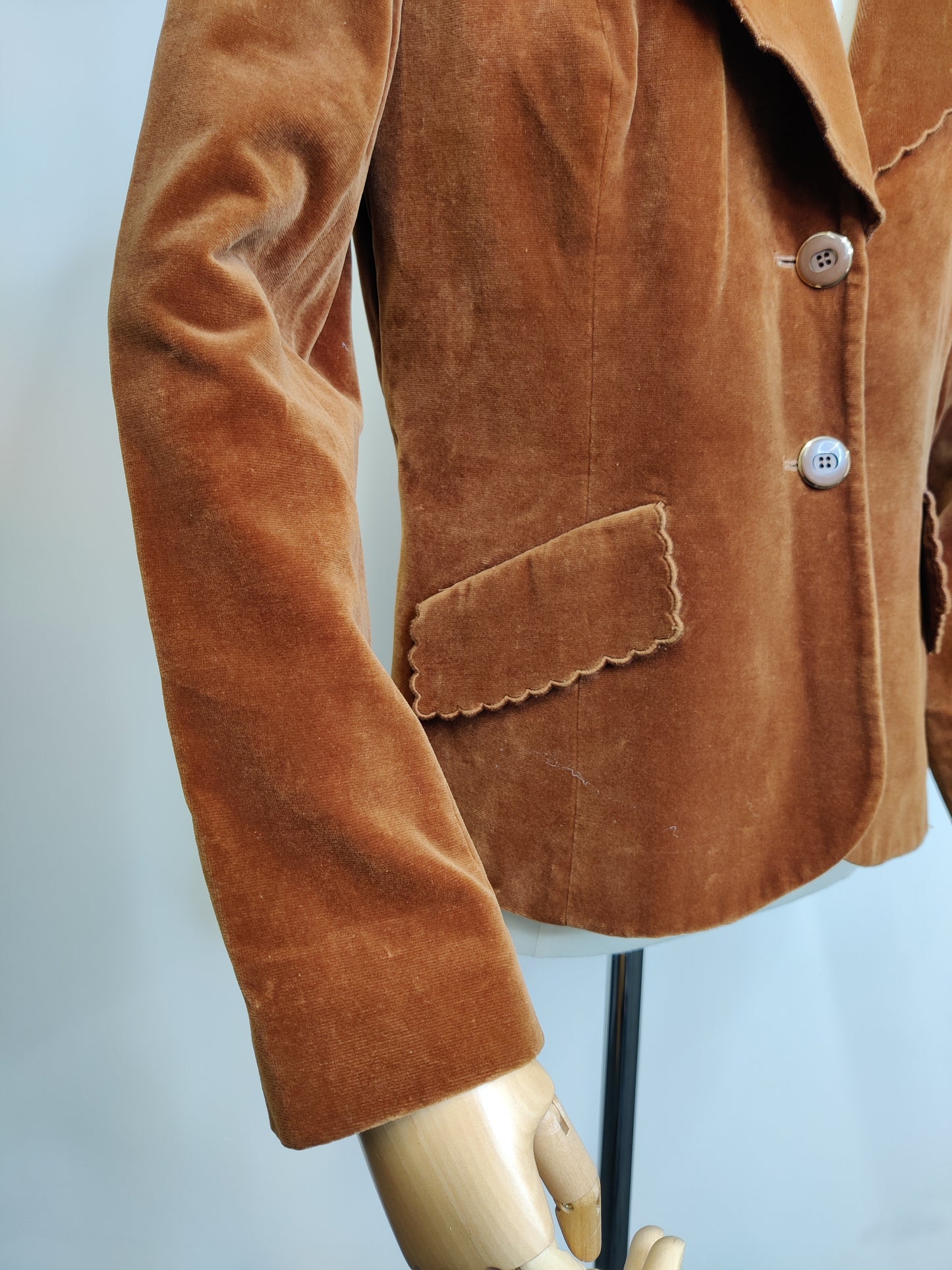 Cinnamon Brown Velvet Jacket