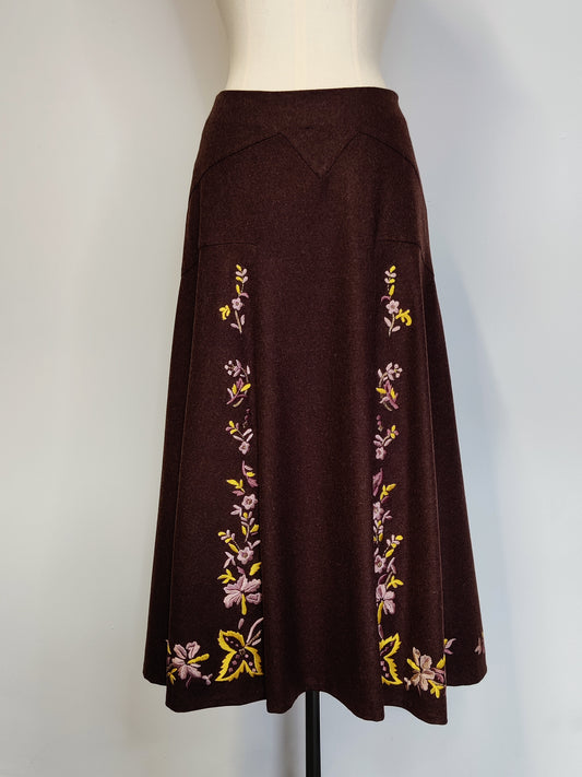 Megan Park Embroidered Skirt