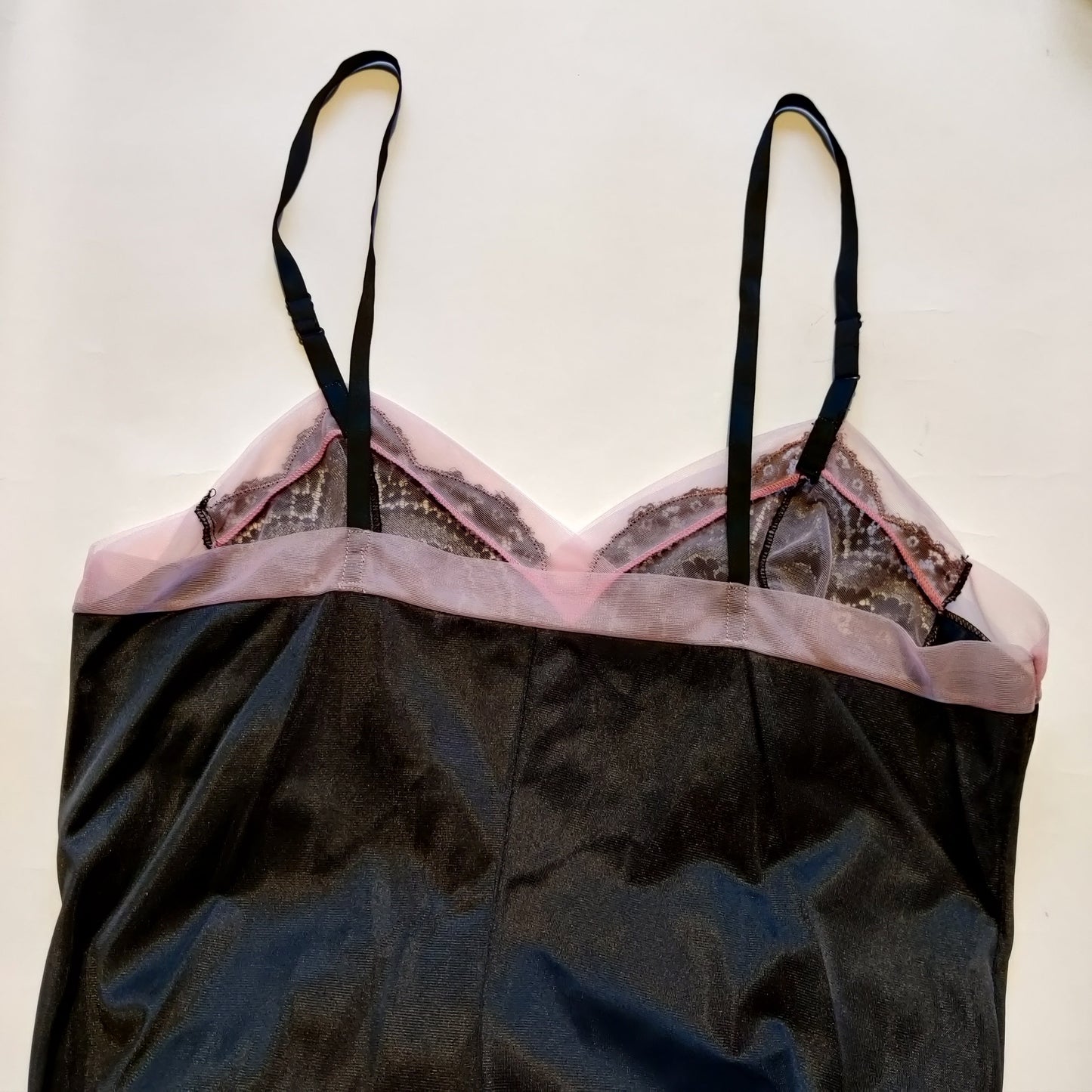 1960s Black/Pink Slip