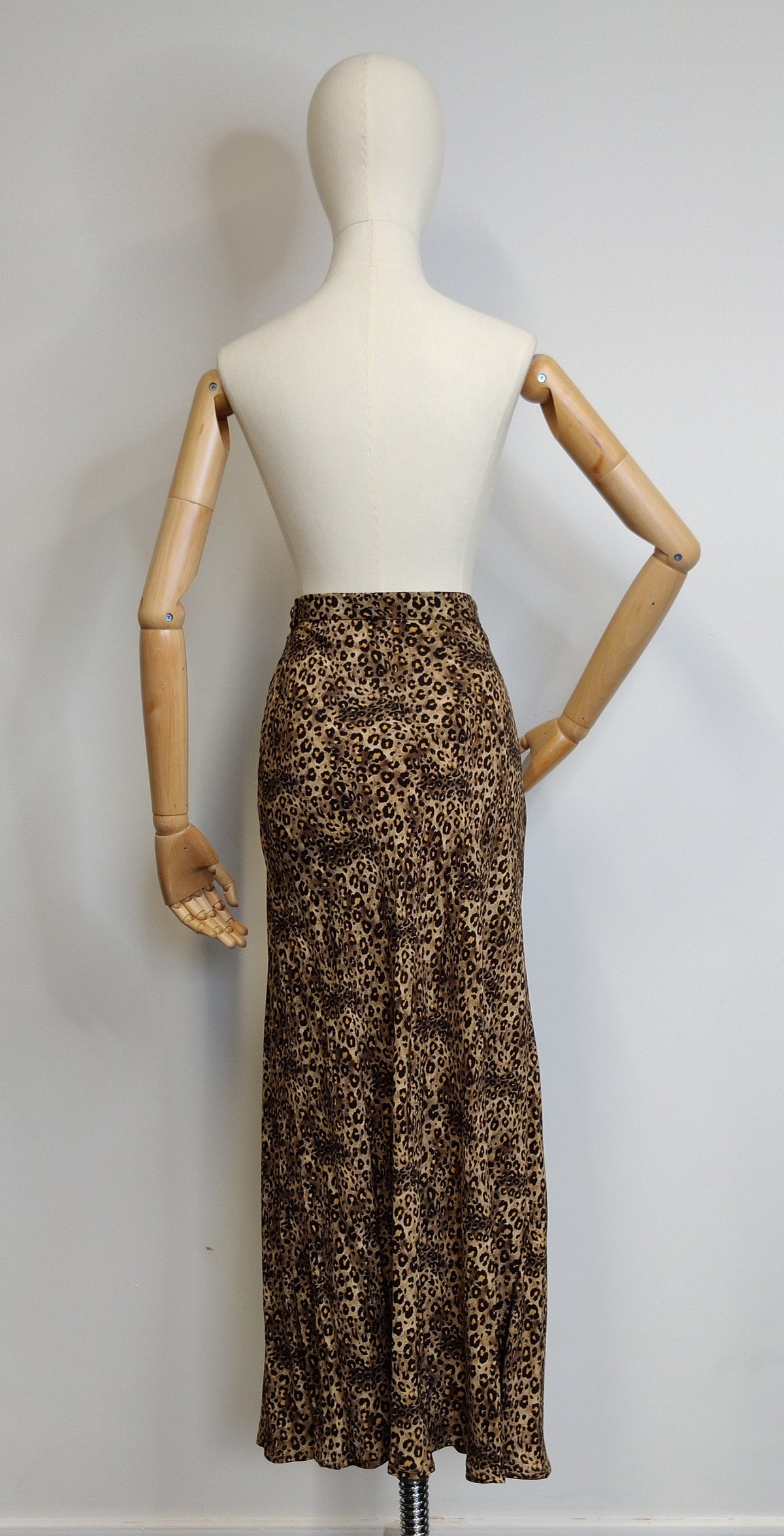 Vintage Betty Barclay Leopard Print Midi/Maxi Skirt