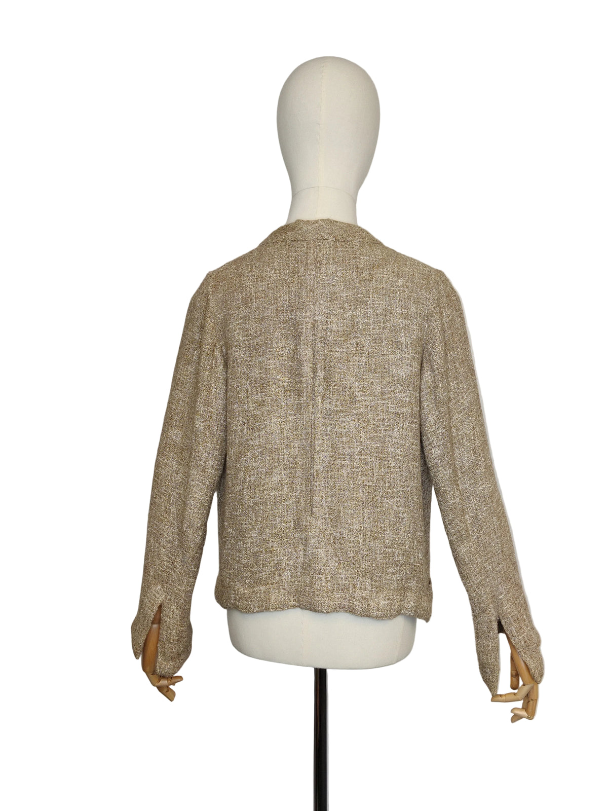 1930s Hand Tailored Art Deco Jacket with Weighted Hem