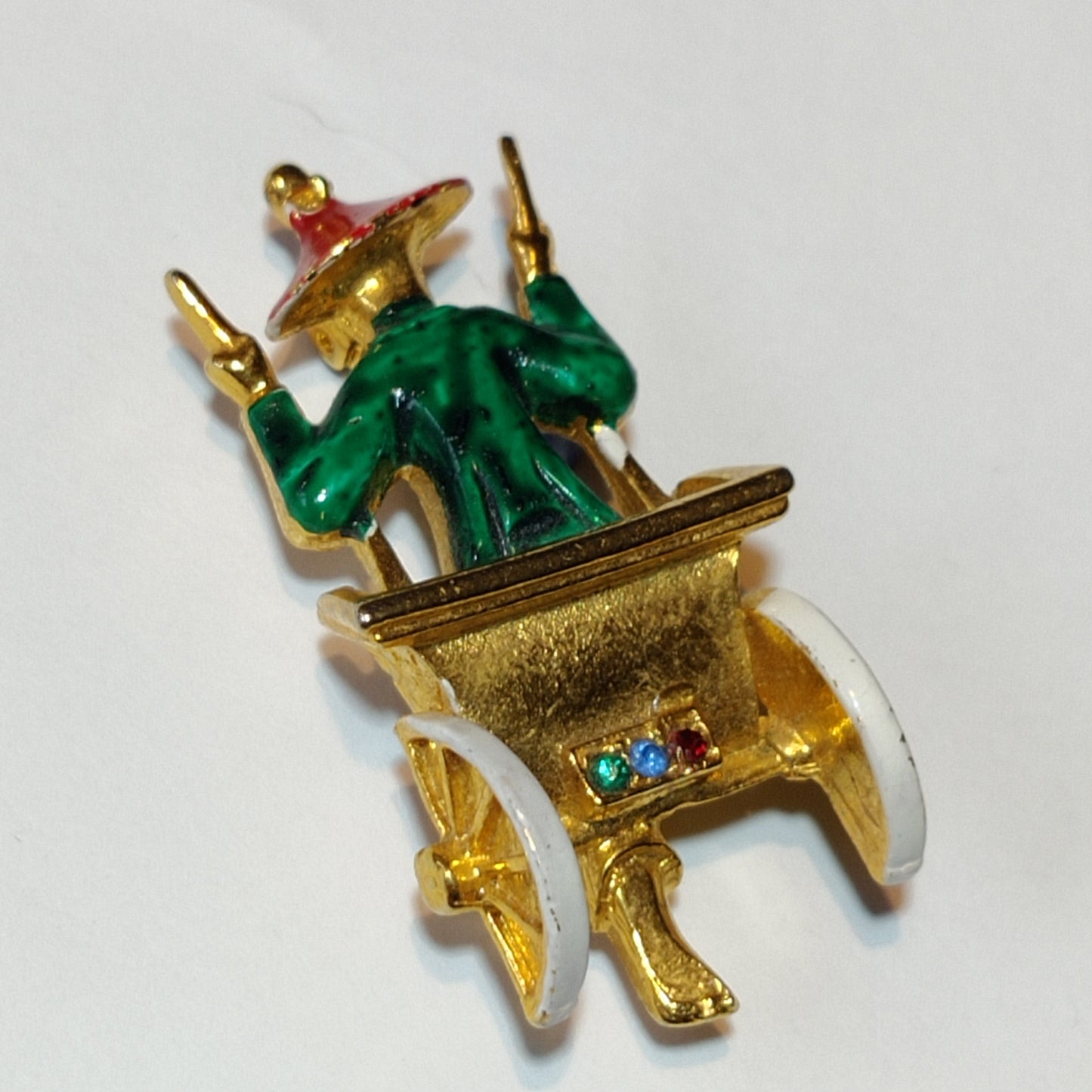 Vintage Rickshaw Brooch