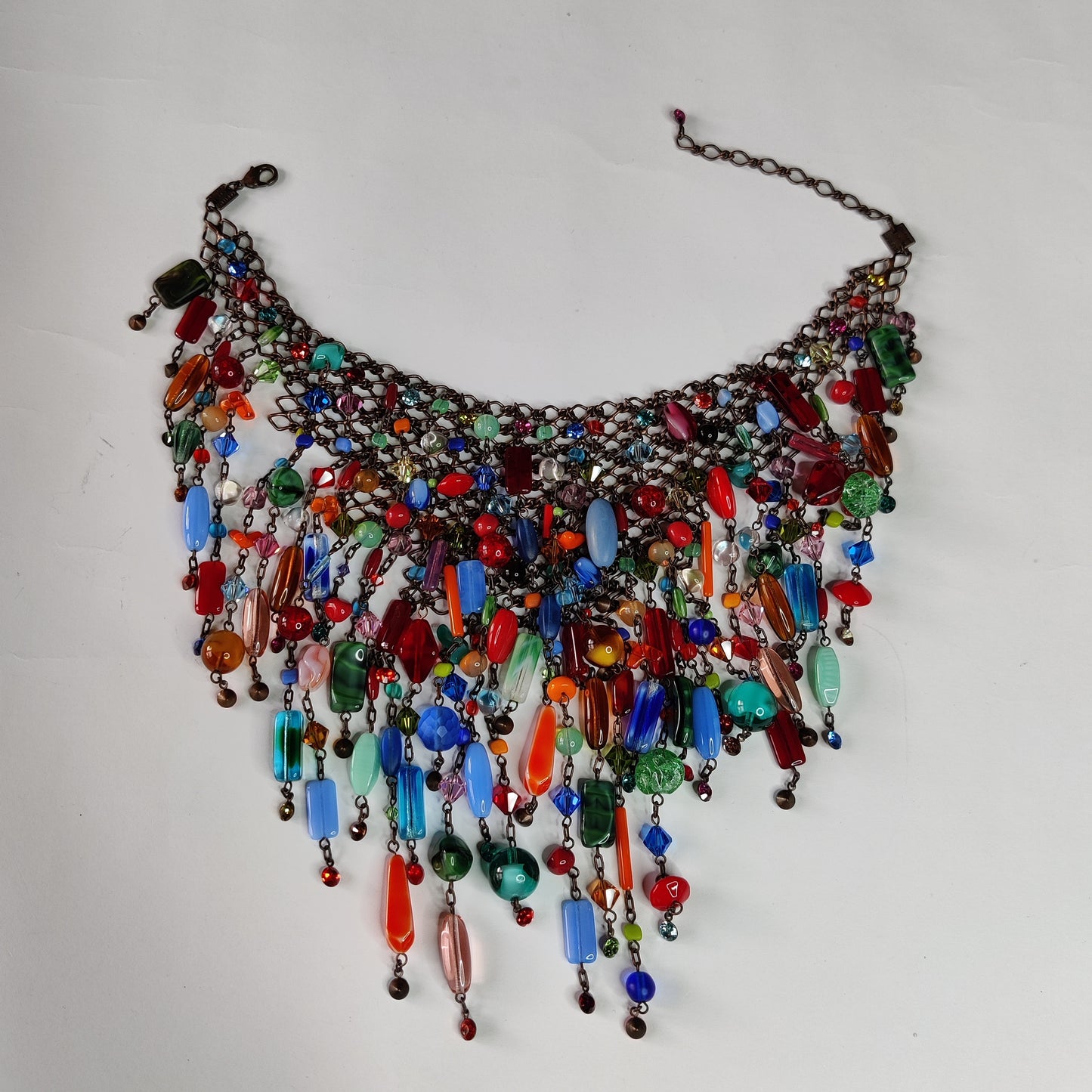 Konplott Multicoloured Glass Beaded Bib Necklace