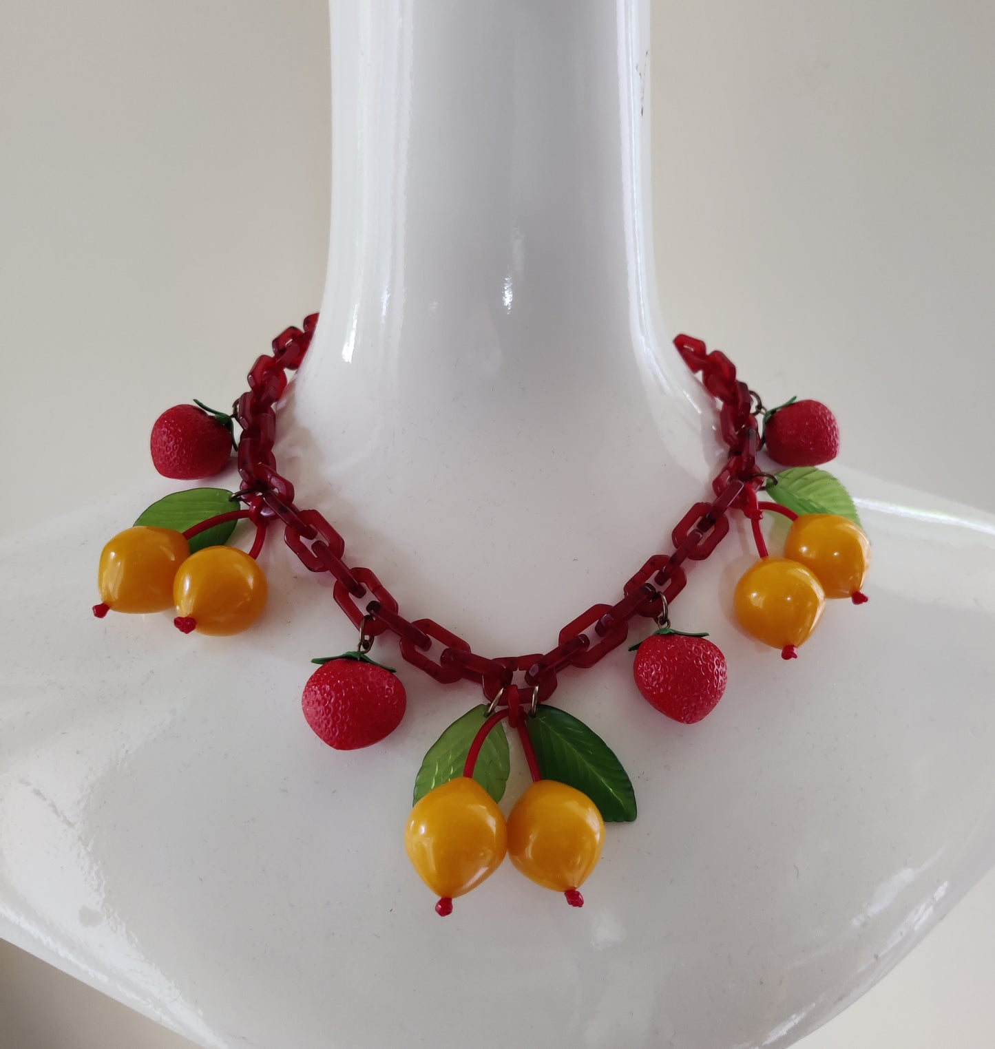Vintage Fruit Necklace
