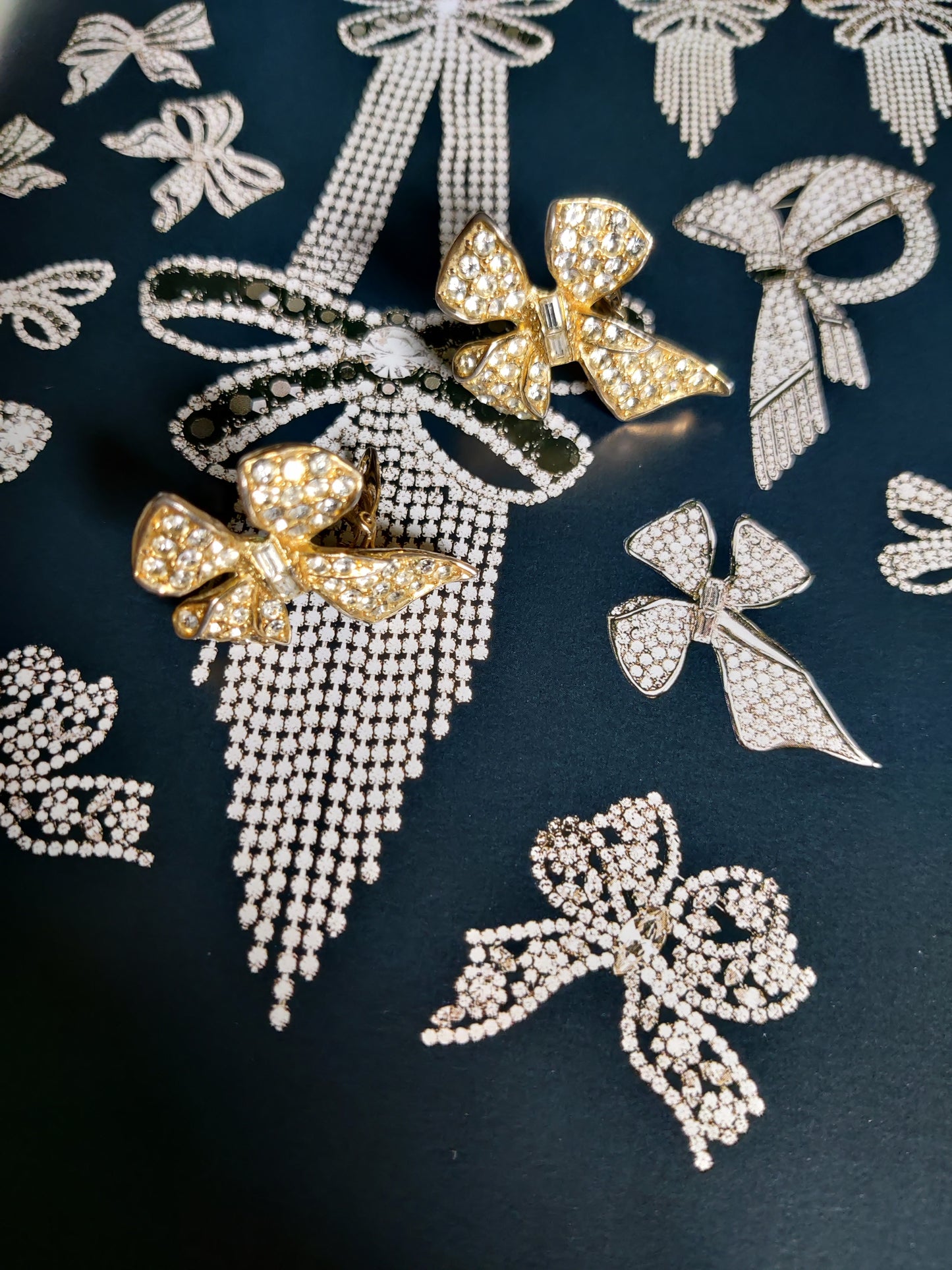 Vintage Butler & Wilson Bow Earrings
