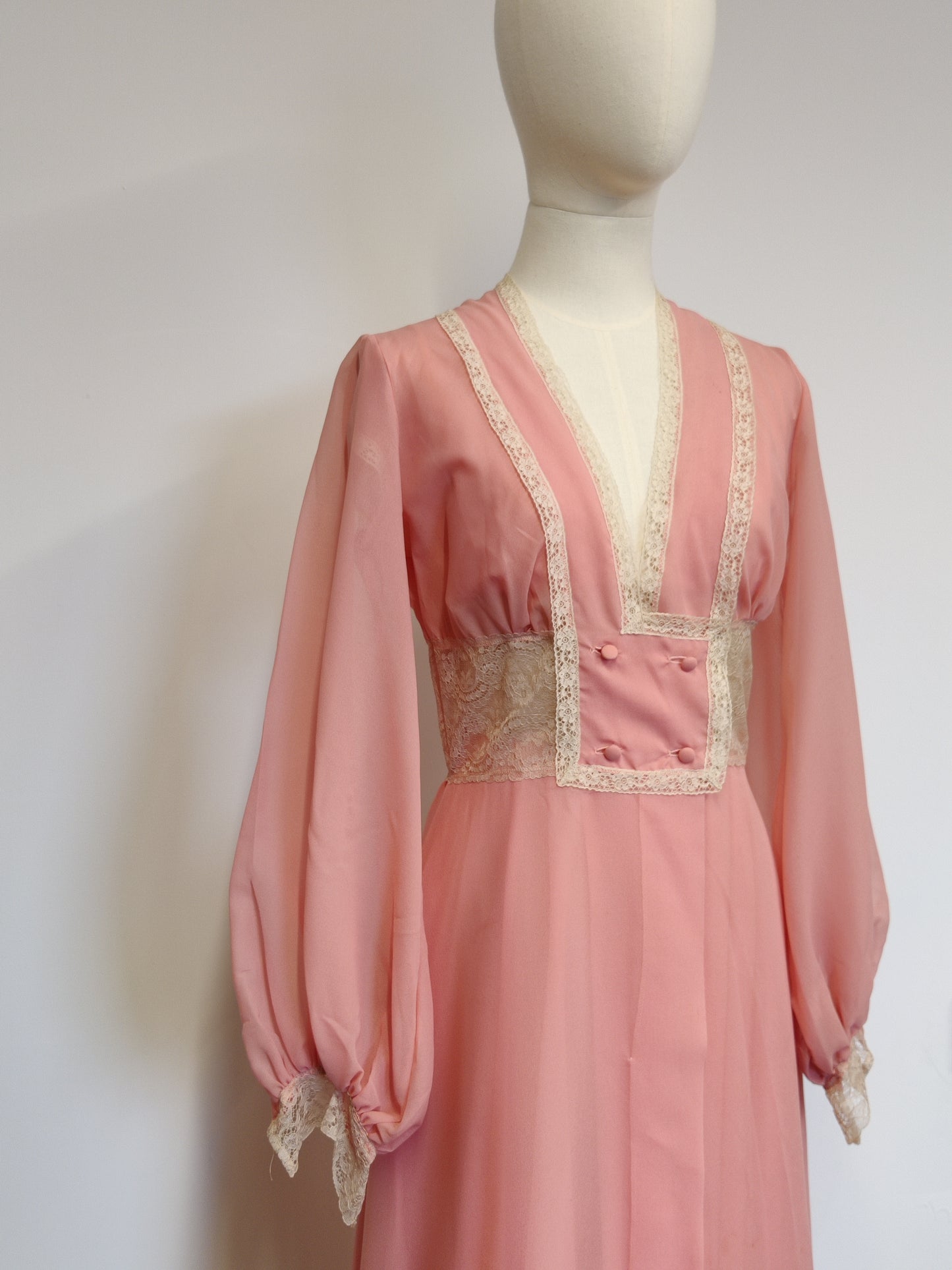 Vintage Janet Reger Nightdress and Gown Set