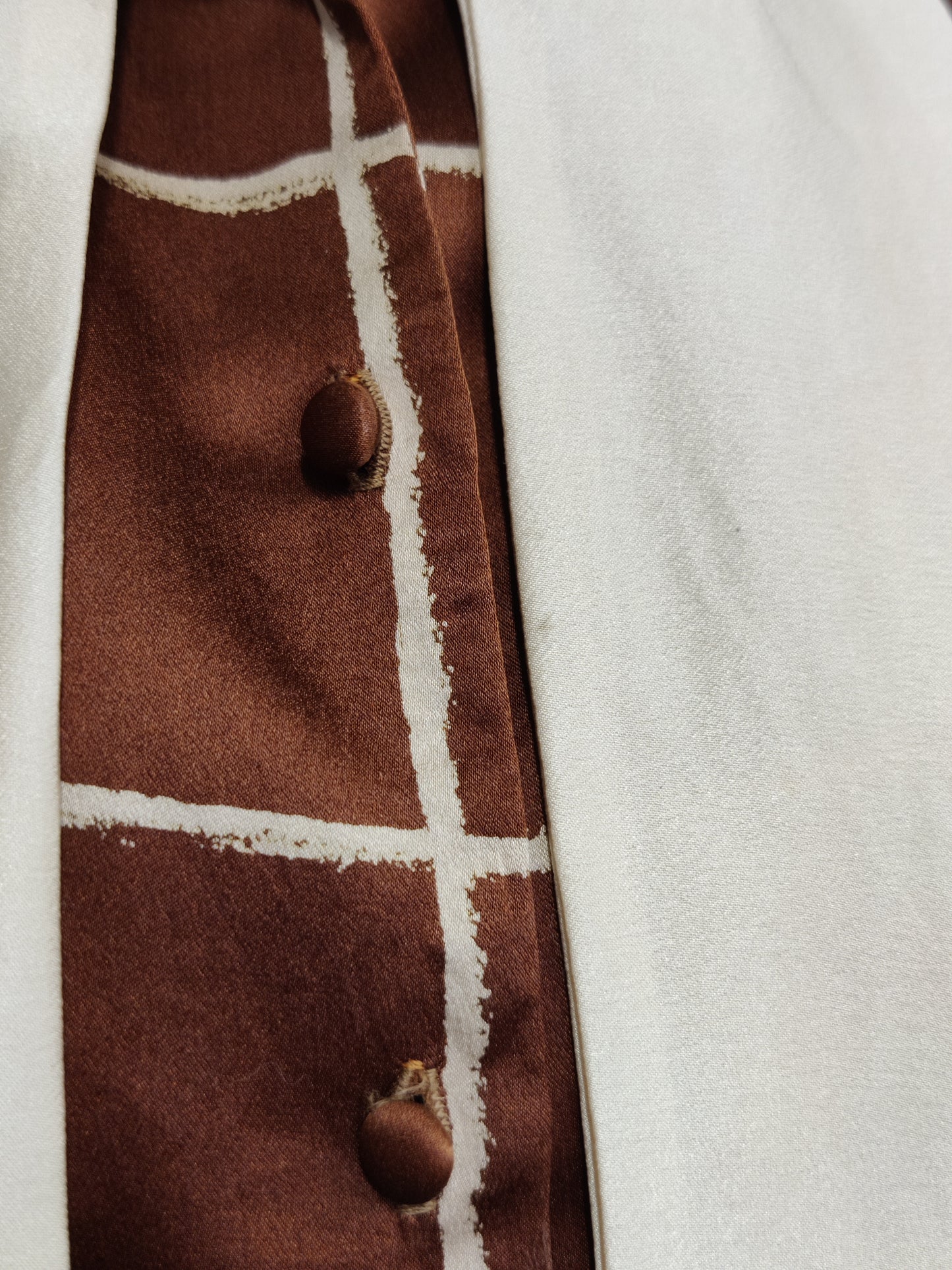 Vintage 1970s Philippe Pasteur Madison Ave Silk Pussy-Bow Blouse