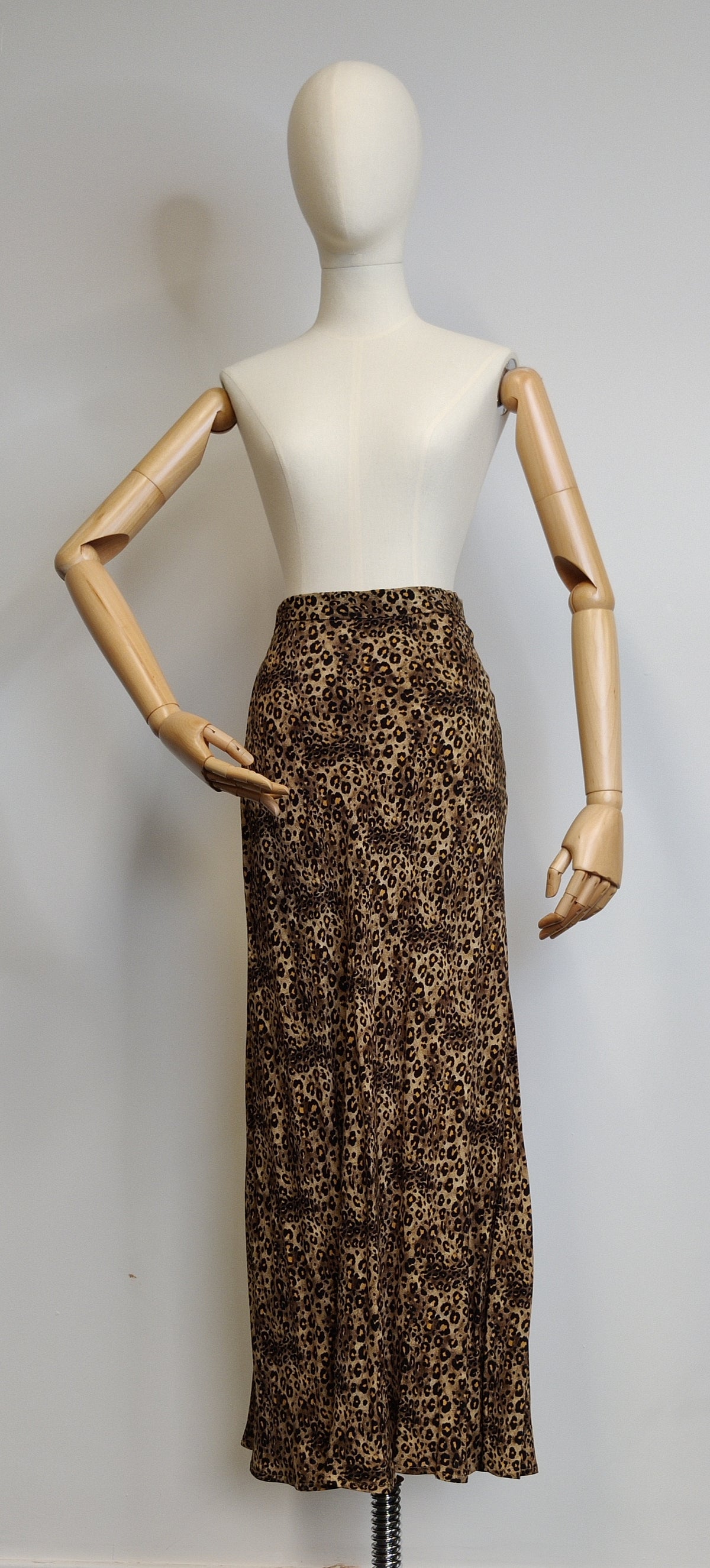 Vintage Betty Barclay Leopard Print Midi/Maxi Skirt