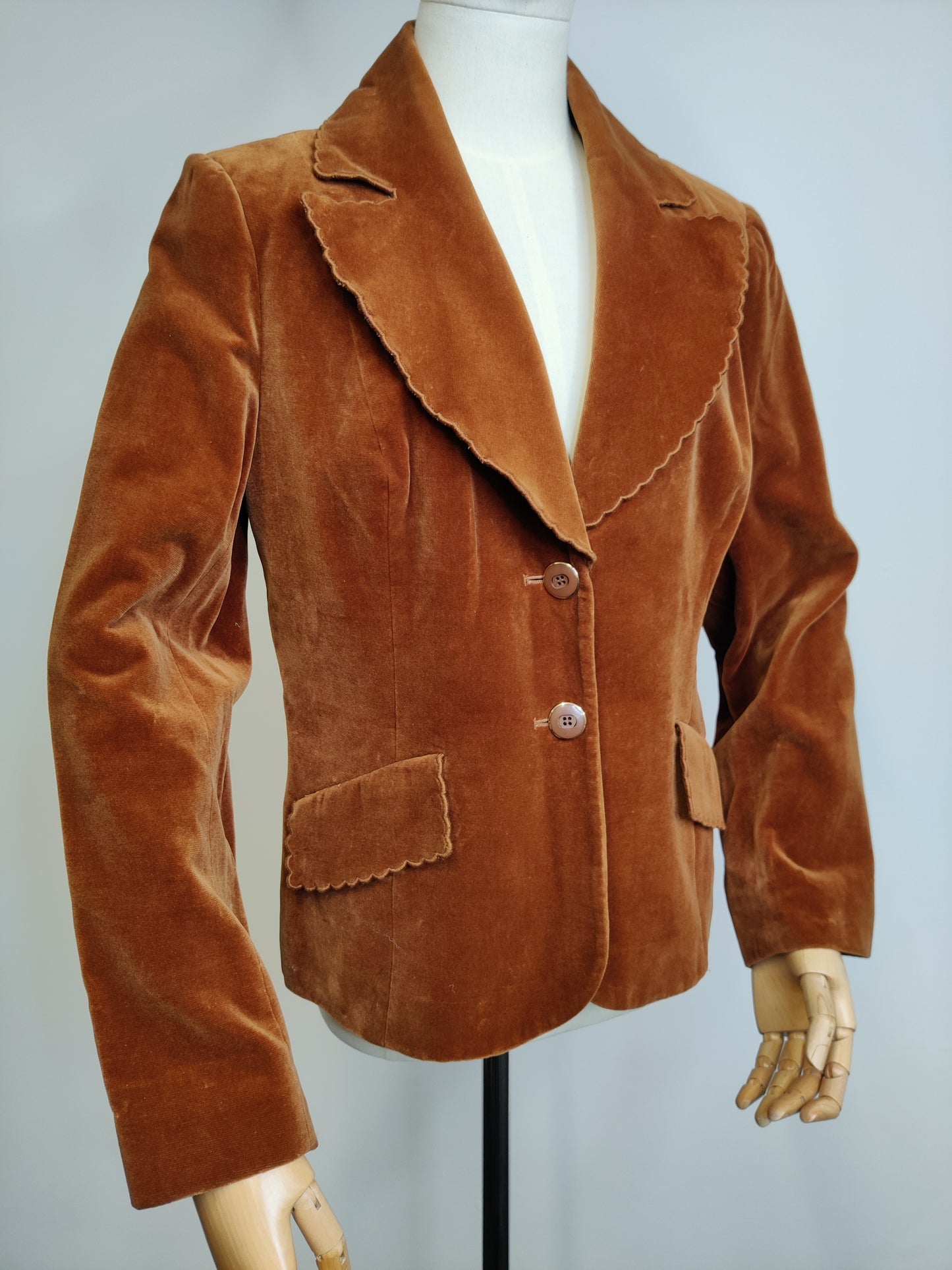 Cinnamon Brown Velvet Jacket