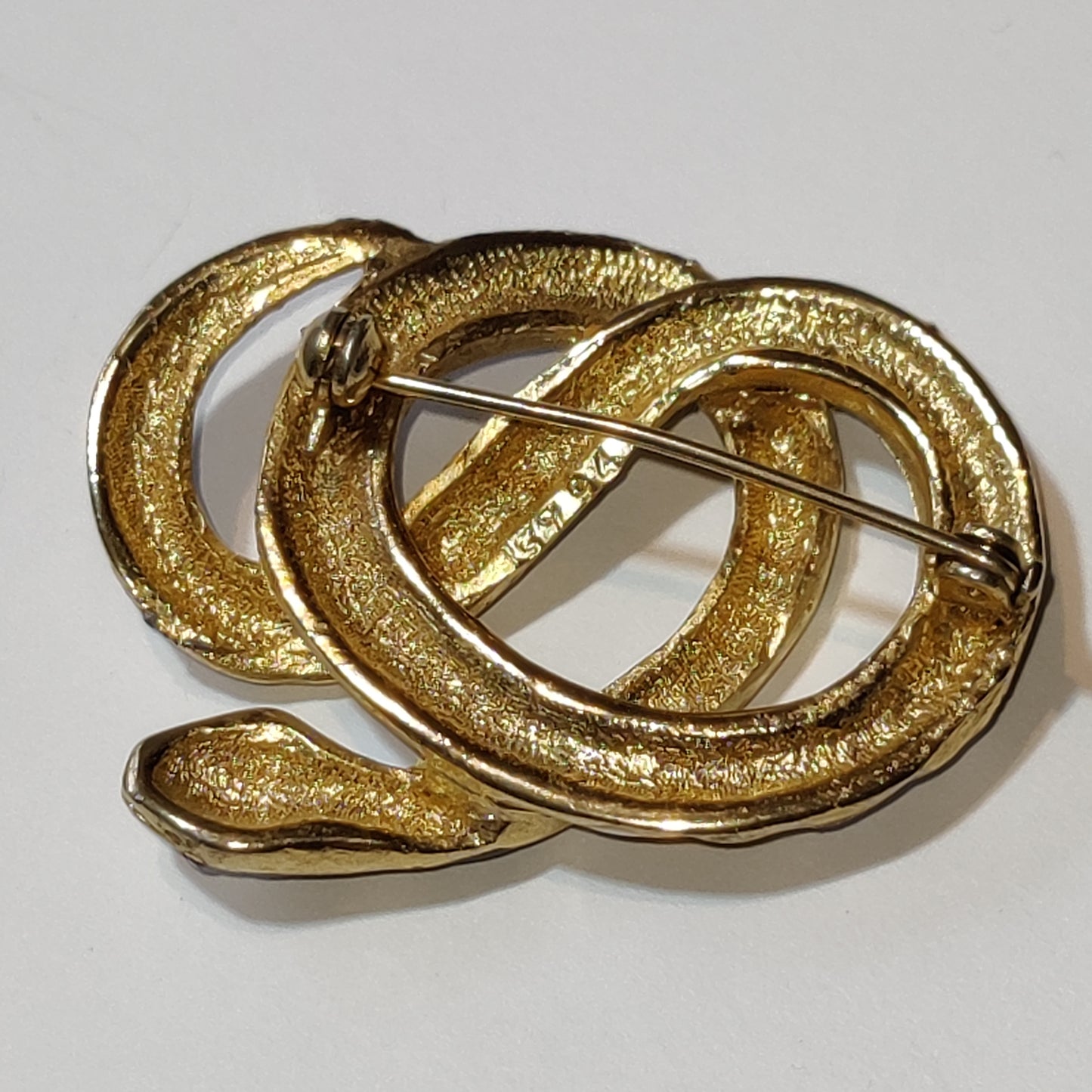 Vintage Coiled Snake Brooch