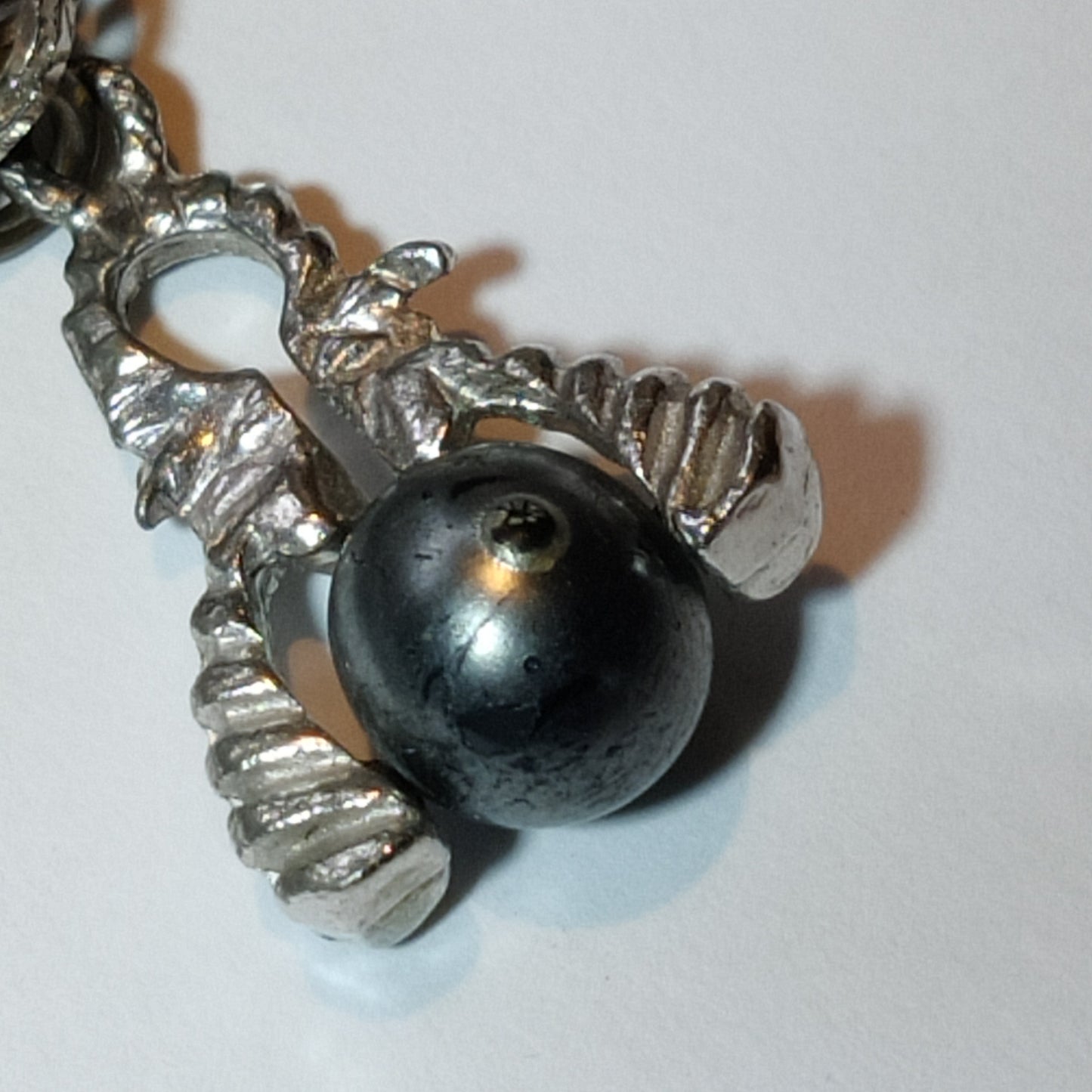 Vintage Glass Charm Bracelet