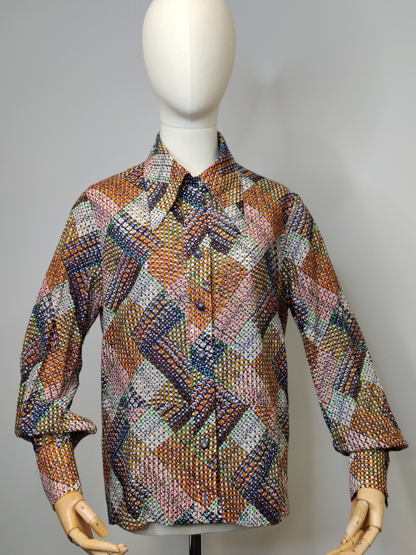 1970s Patterned Shirt/Blouse