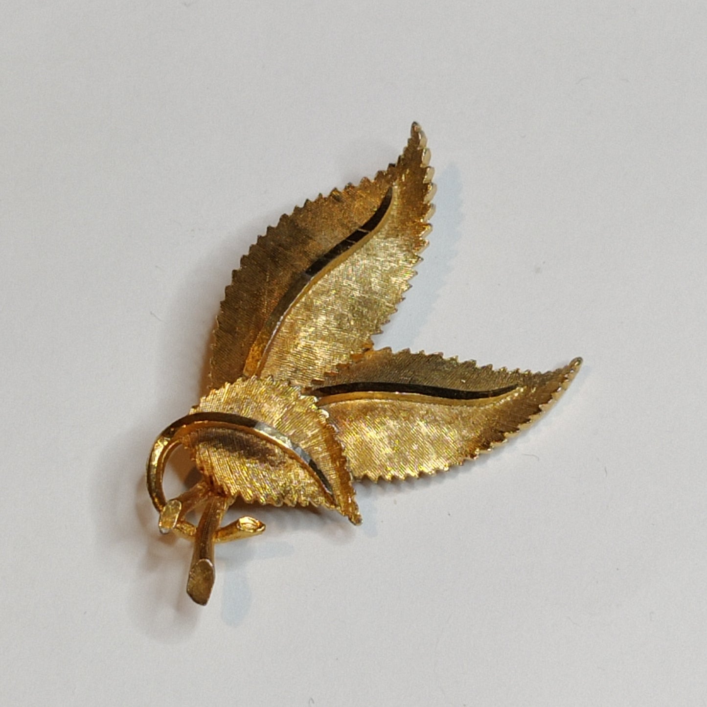 1960s BSK Leaf Brooch