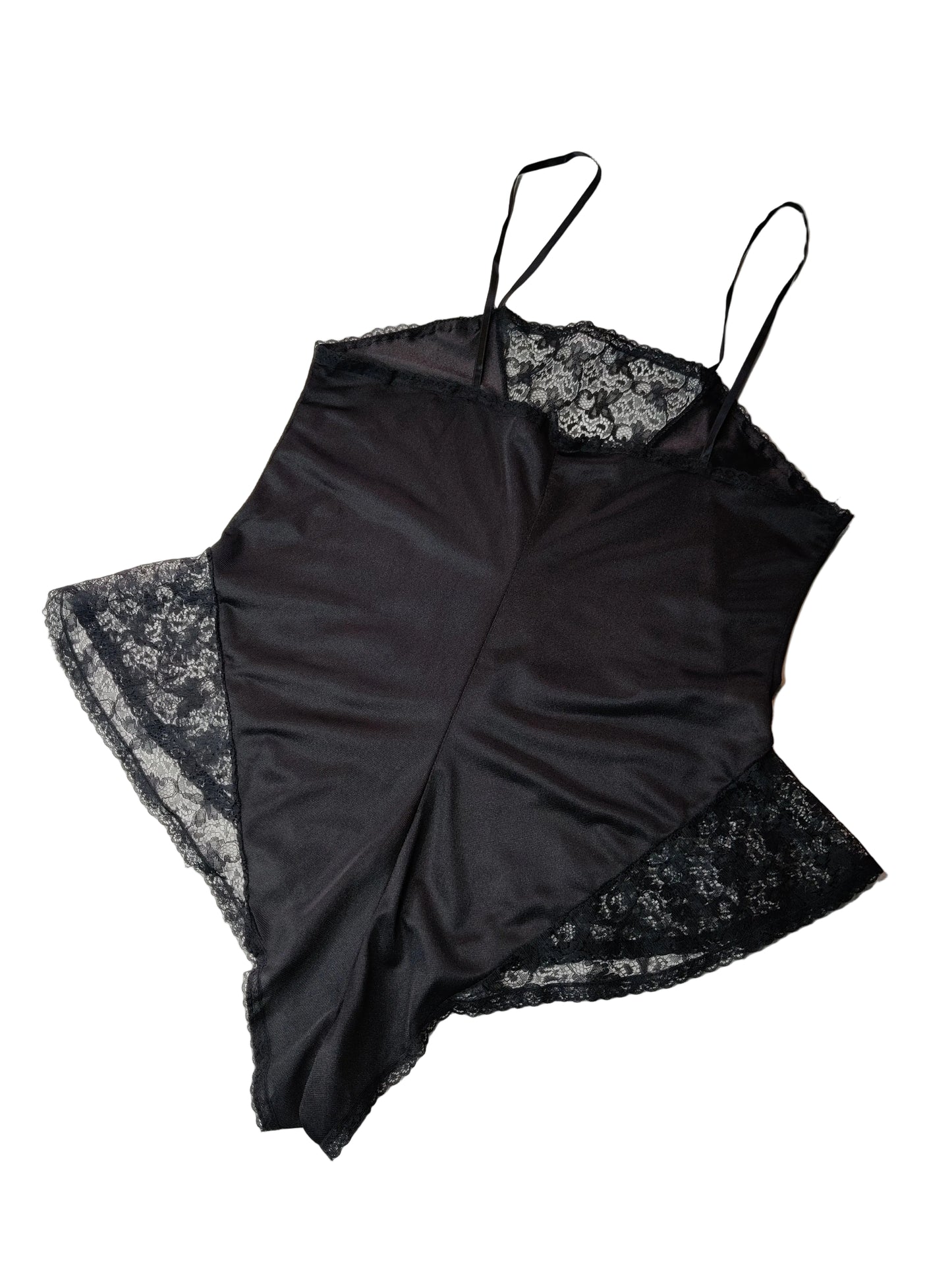 1980s Black Teddy/Camiknickers