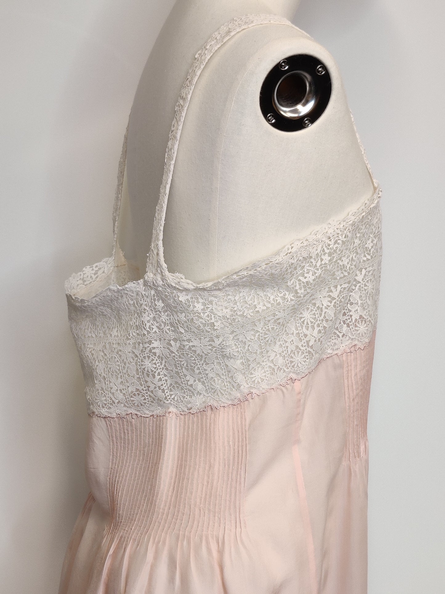 Vintage Silk and Lace Slip Dress
