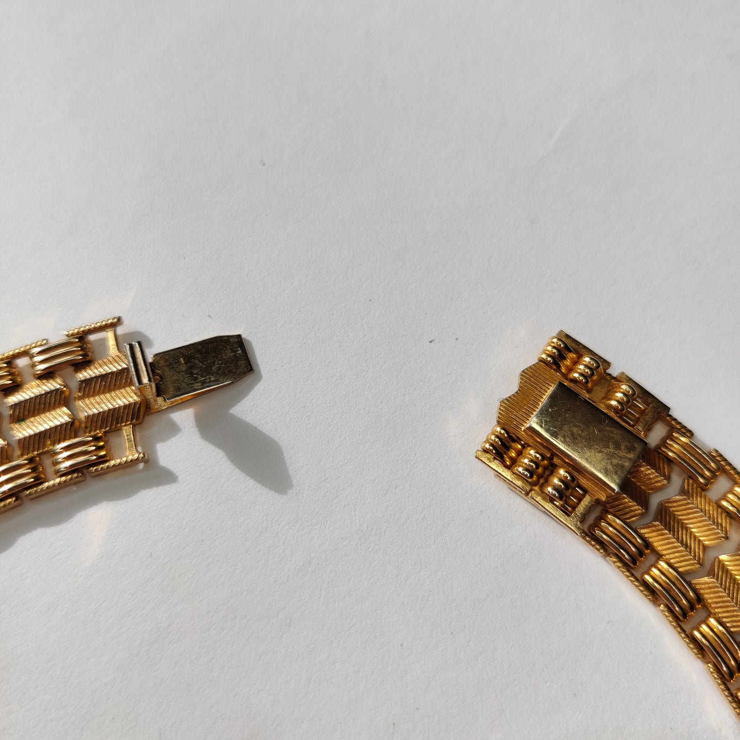 Vintage Flat Link Collar Neckace