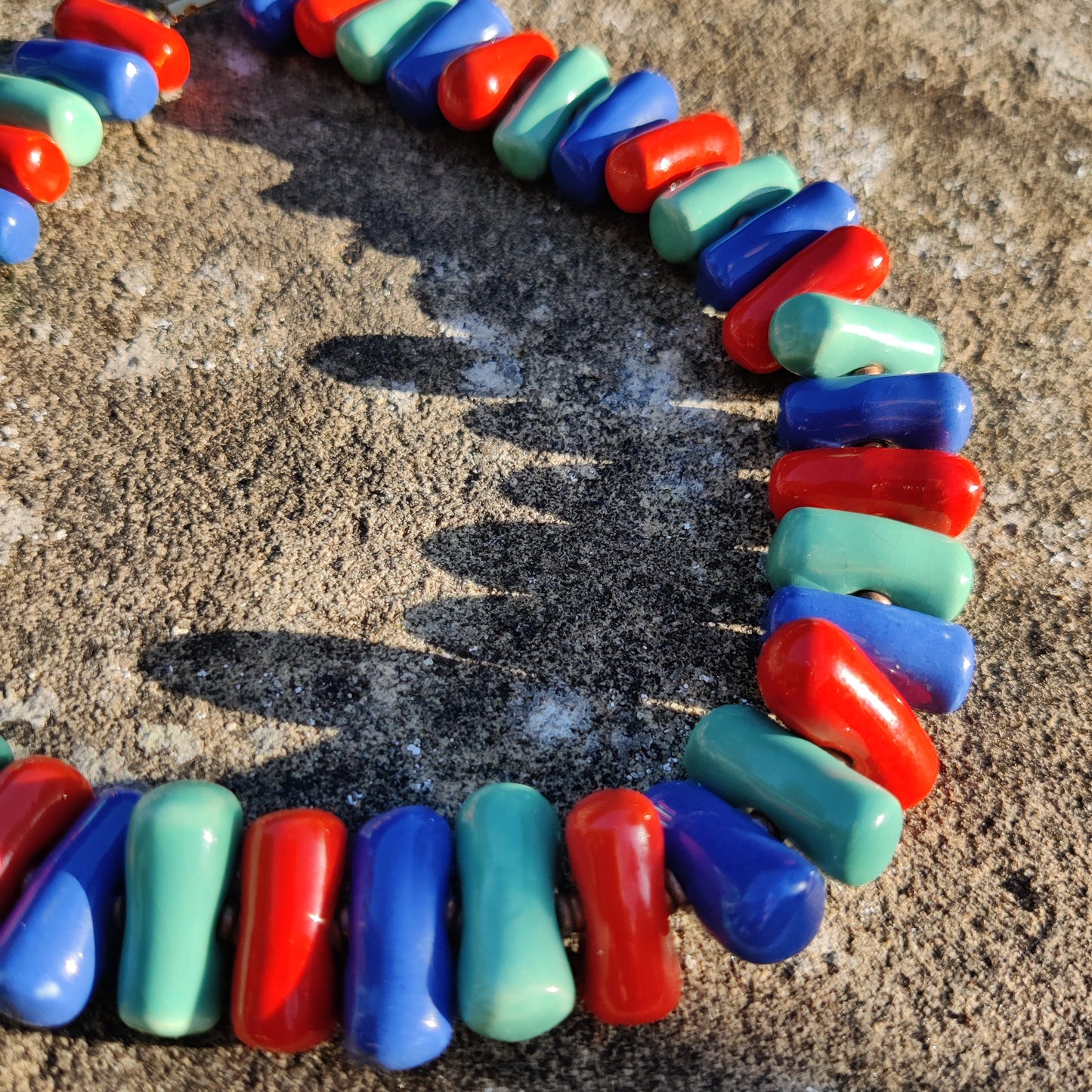 Colourful Ceramic Bead Necklace