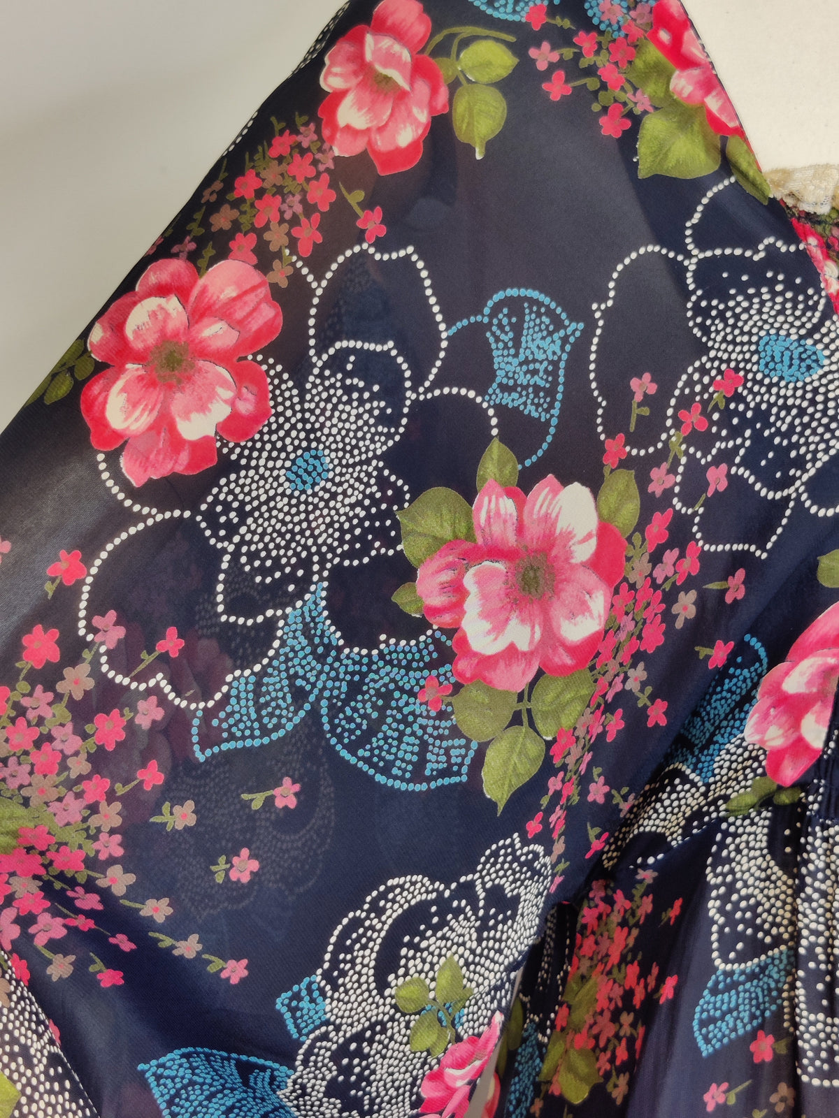 Vintage 1970s Fiona Dresses Floral Prairie Maxi Dress
