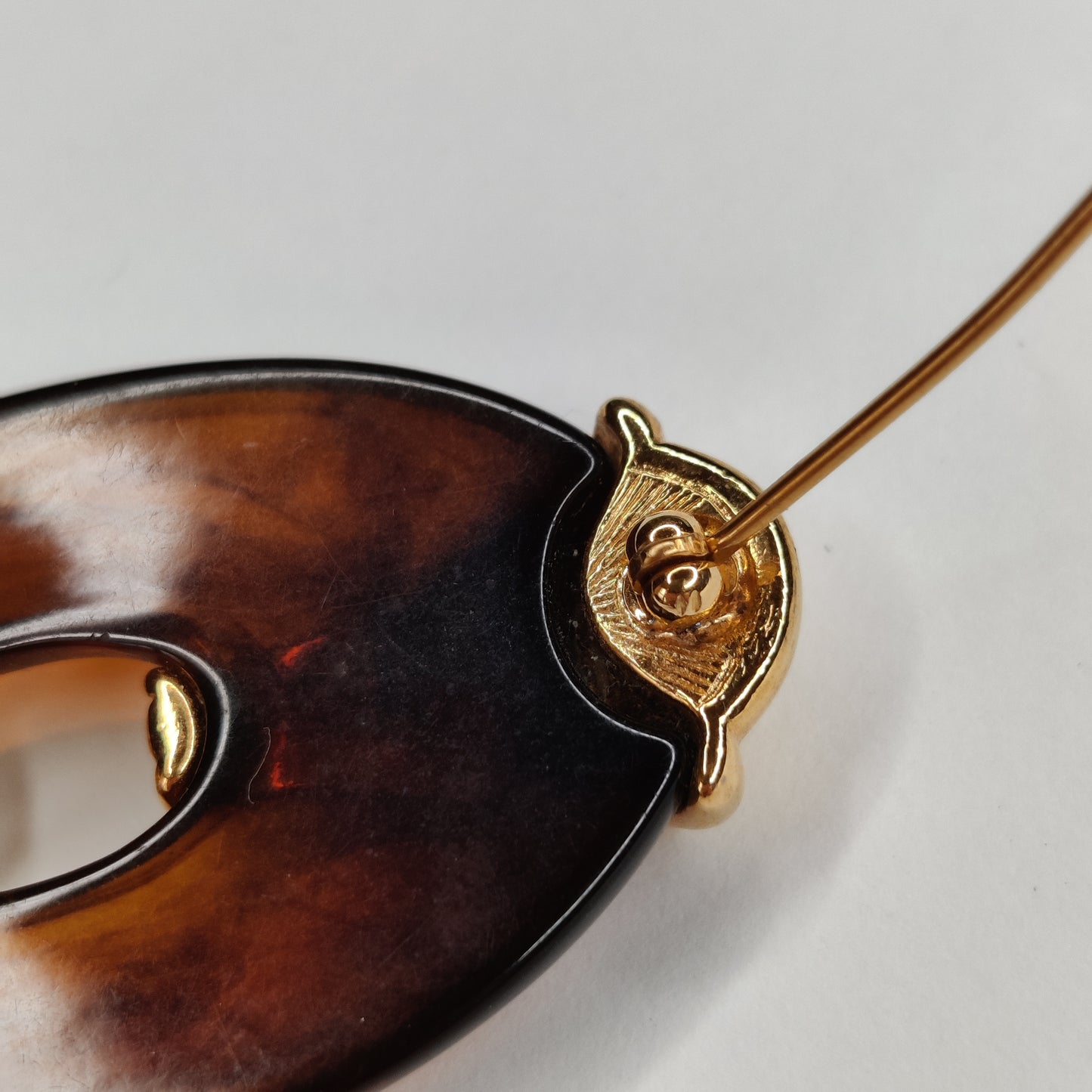 Vintage Faux Tortoiseshell Brooch